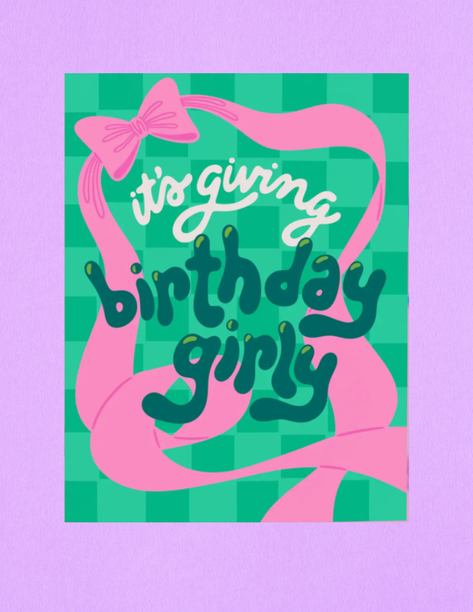 Birthday Girly Birthday Card