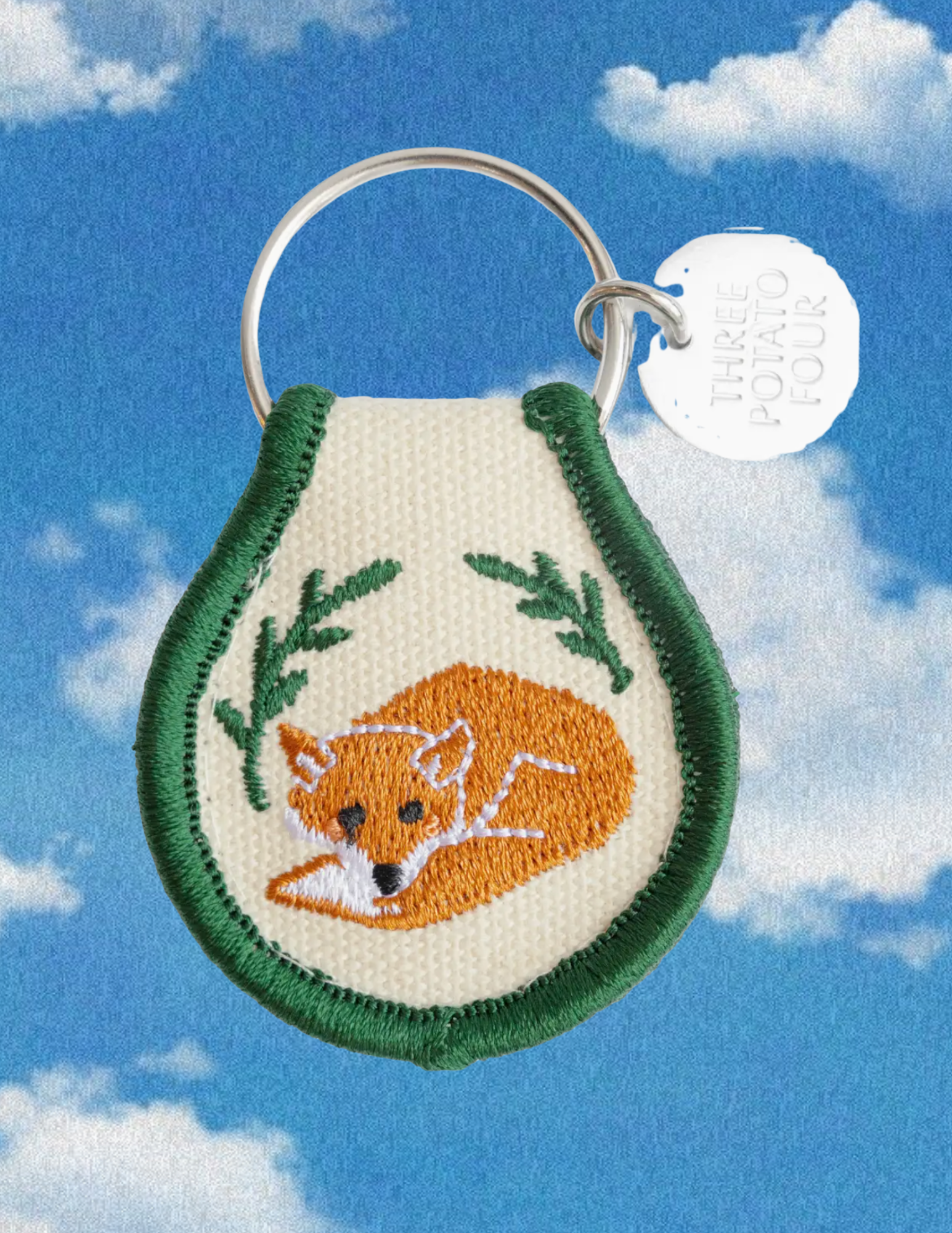 Fox Patch Keychain