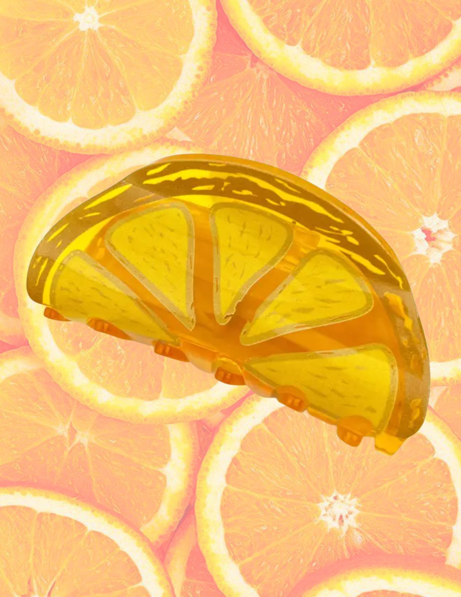 Sweet Orange Claw Clip