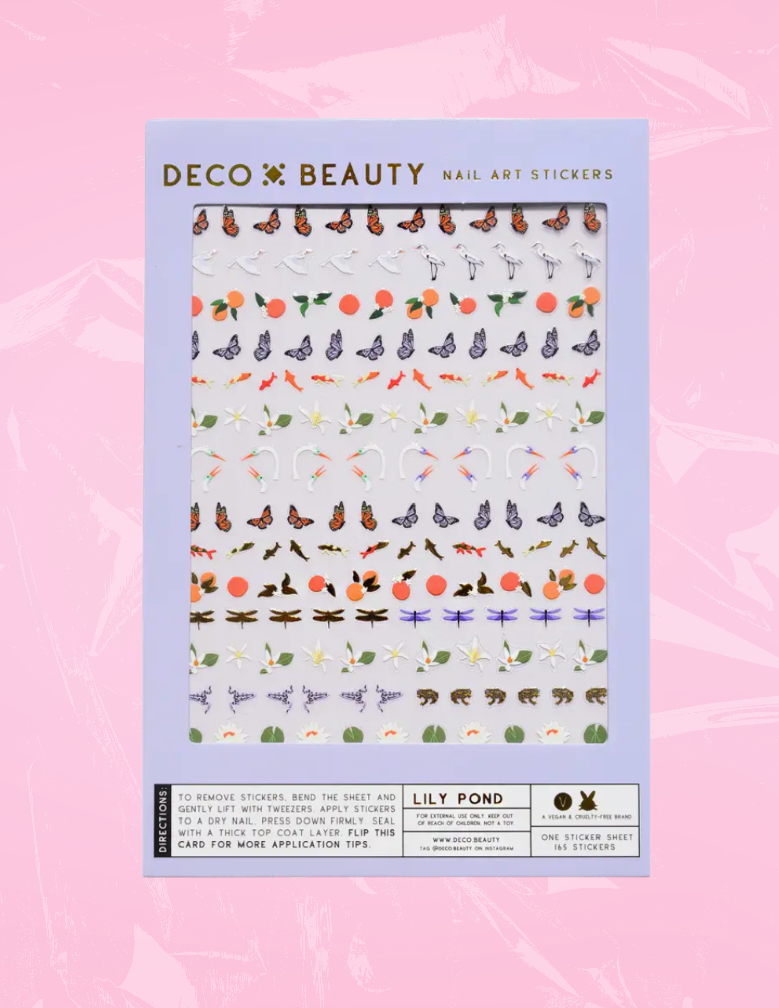 Deco Beauty Nail Art Stickers - Lily Pond