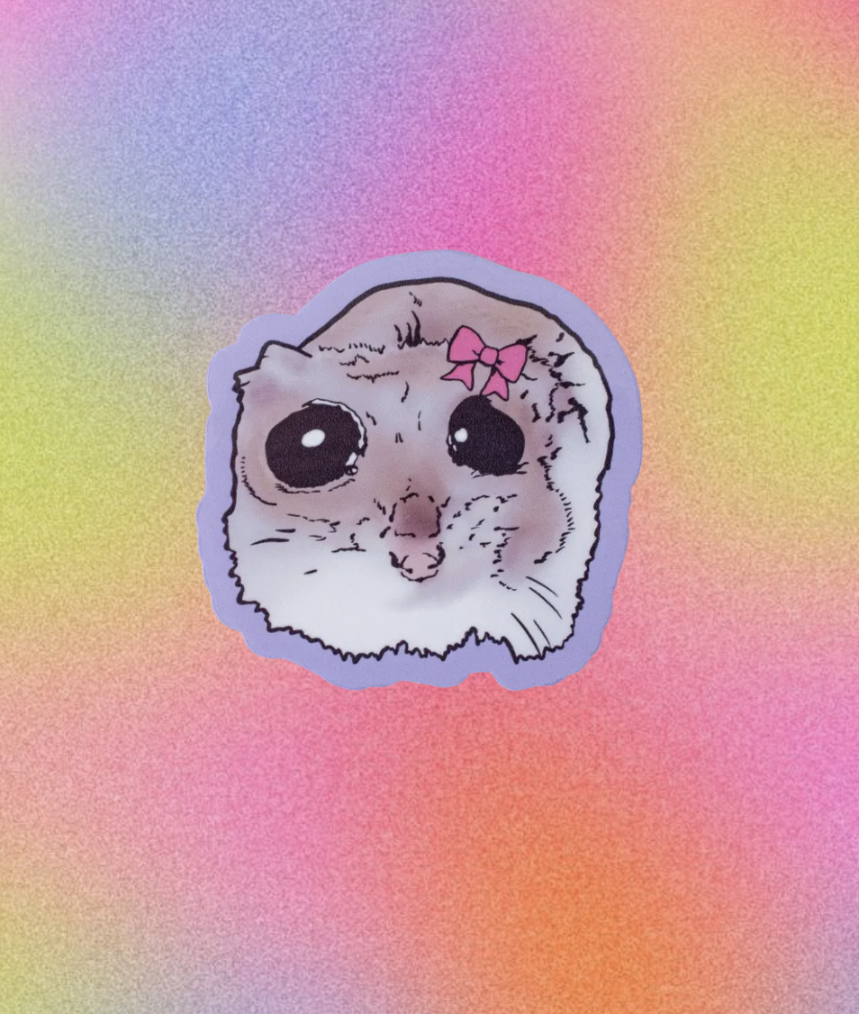 Sad Hamster Sticker