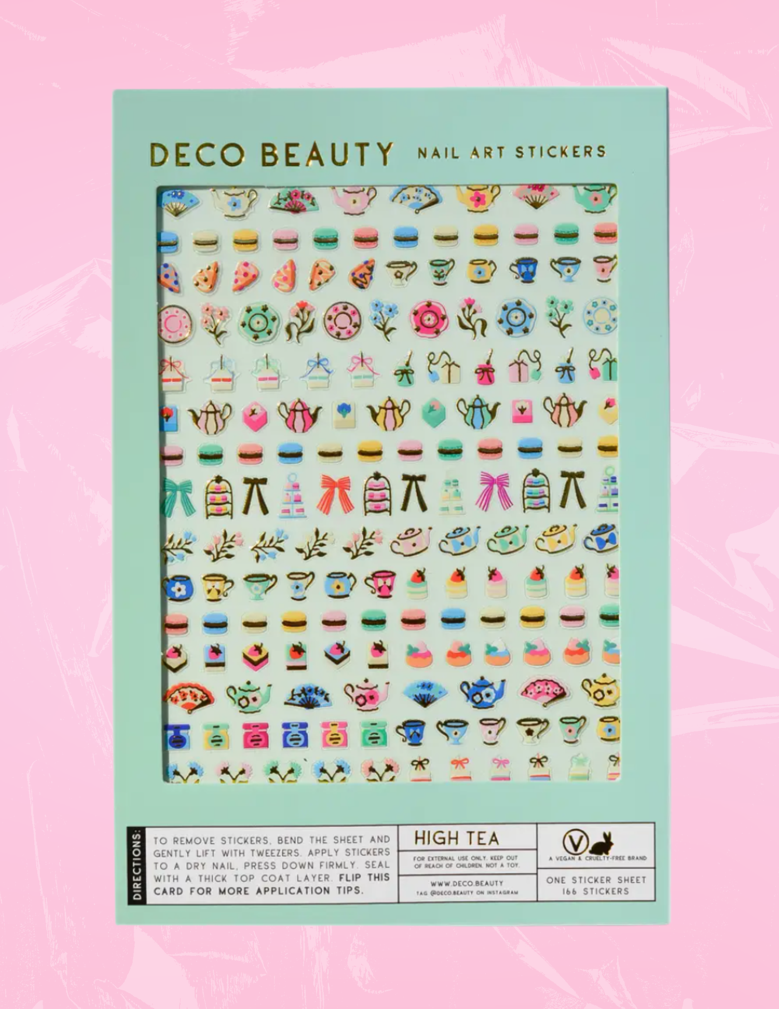 Deco Beauty Nail Art Stickers - High Tea