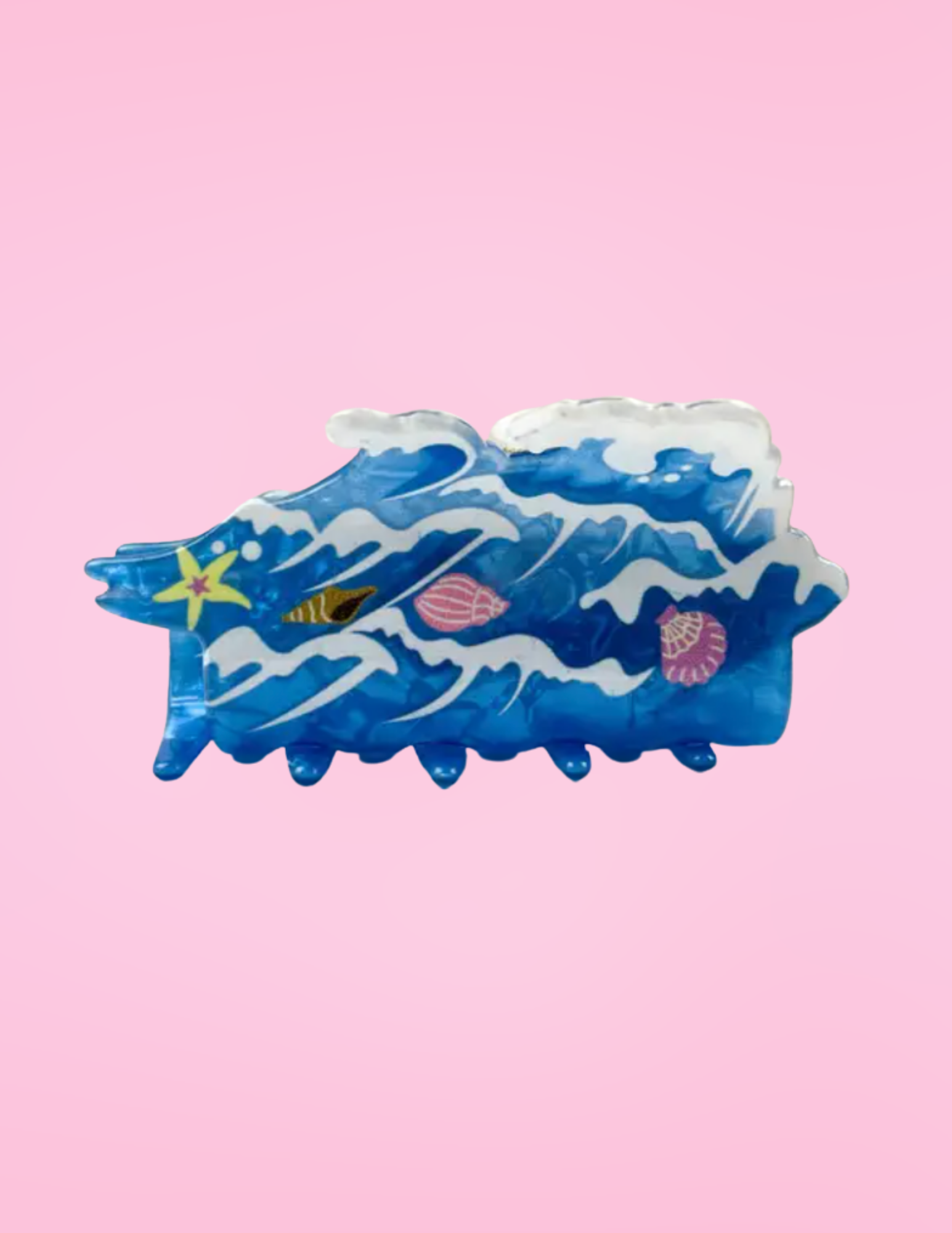 Ocean Waves Claw Clip