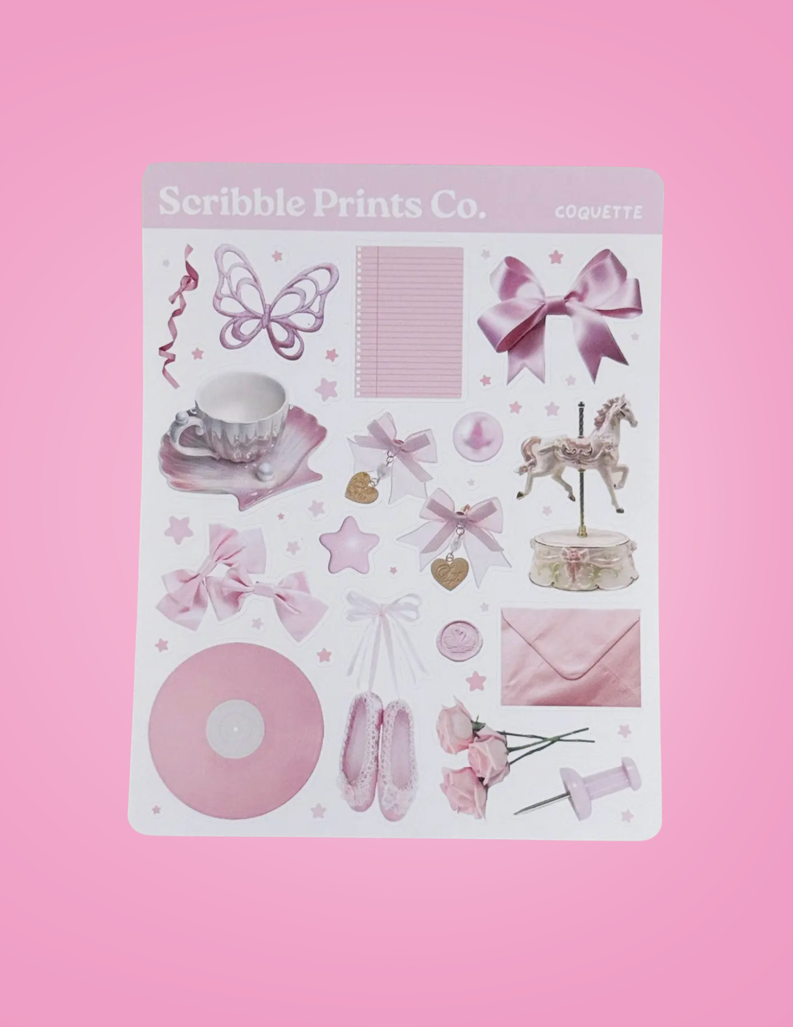 Coquette Matte Journal Stickers