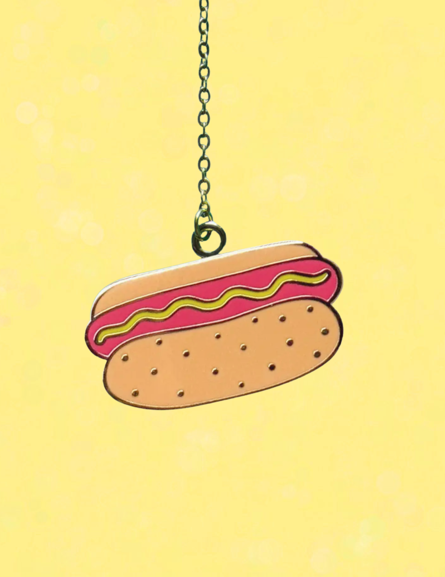 Hot Dog Book Mark Charm
