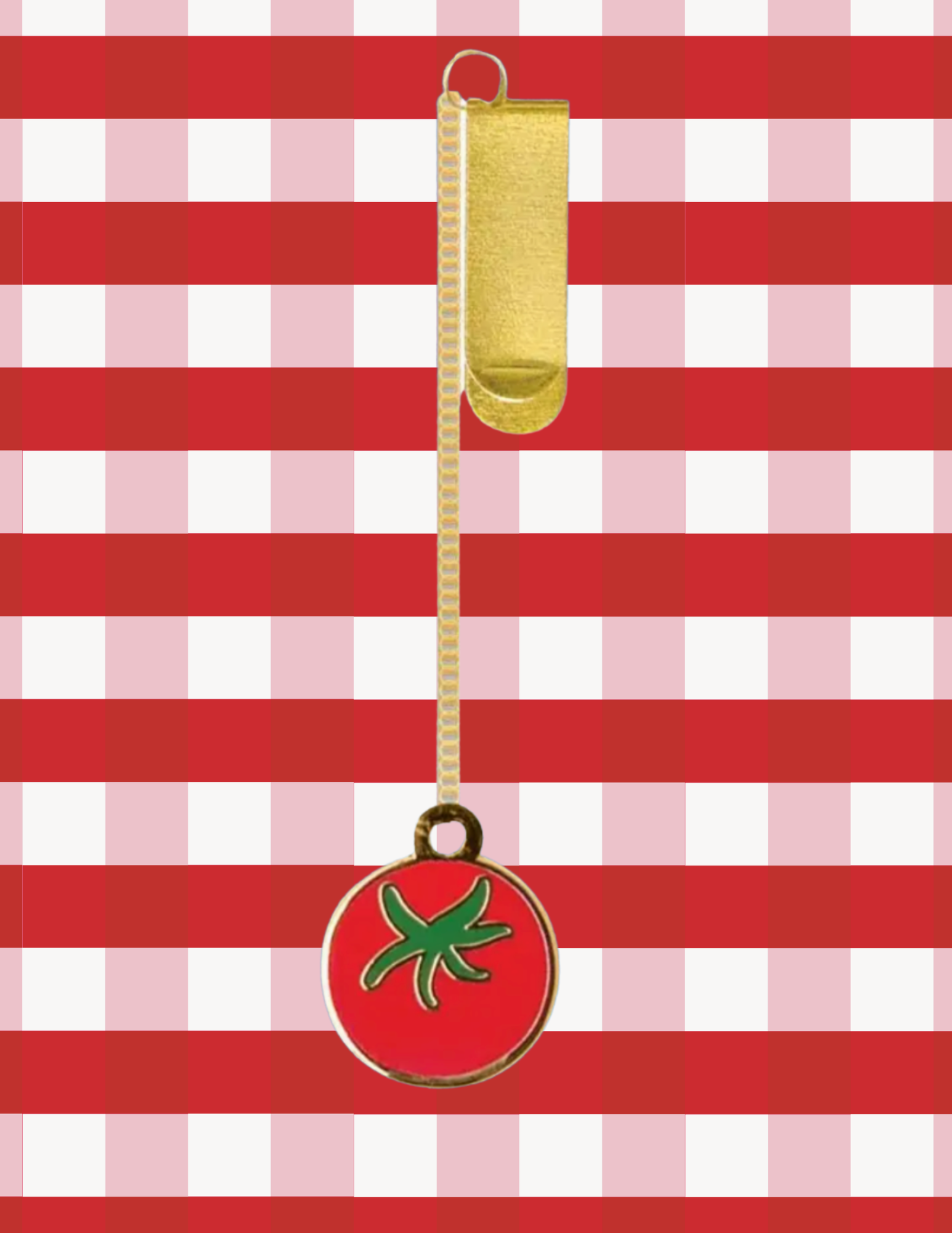 Tomato Mini Bookmark Charm