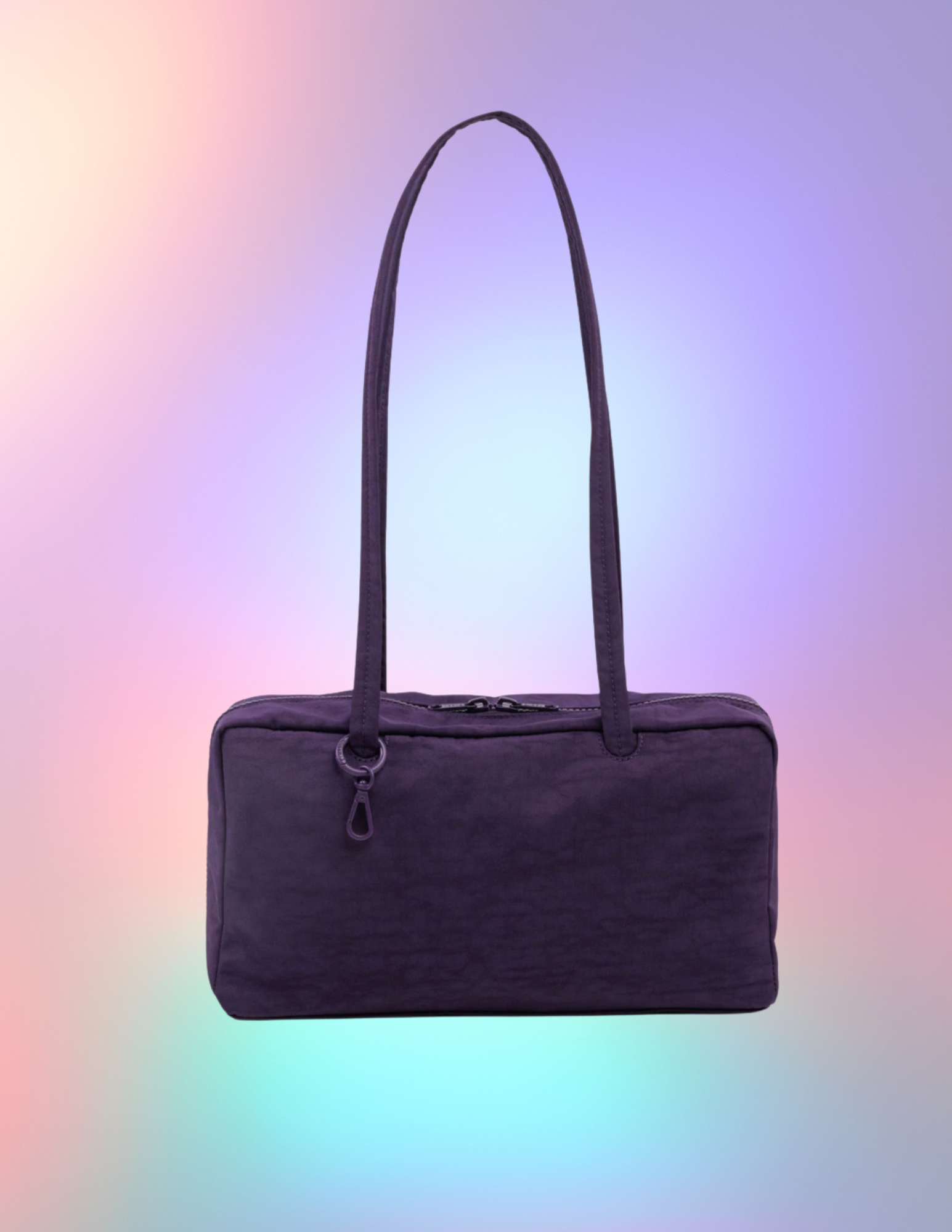 BAGGU Fig Nylon Bowler Bag