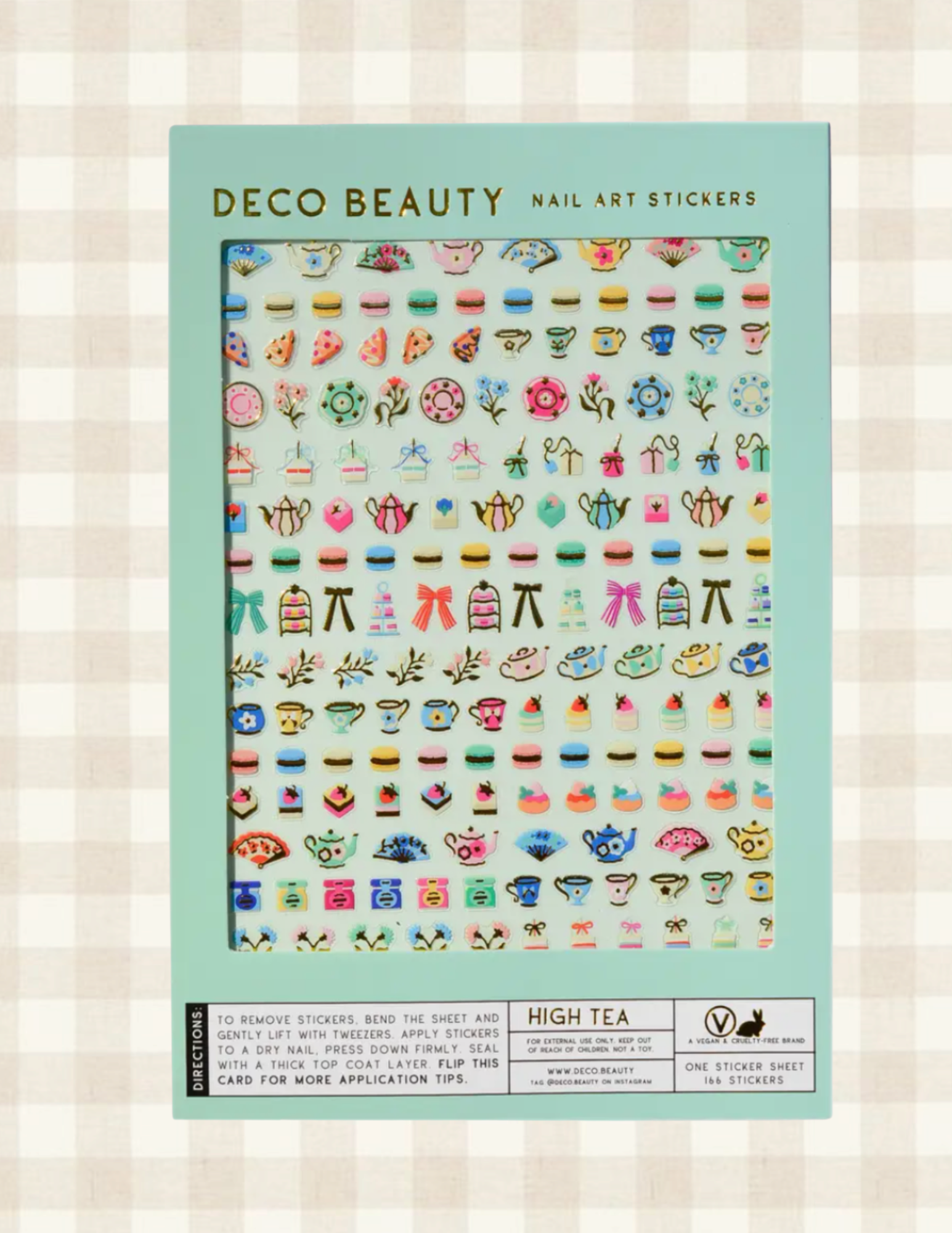 Deco Beauty Nail Art Stickers - High Tea