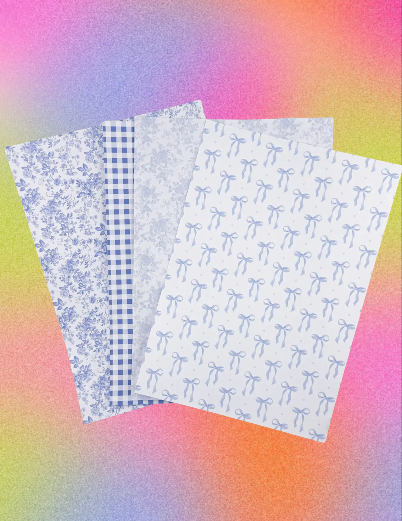 Preppy Blue A5 Matte Journal Sticker Paper