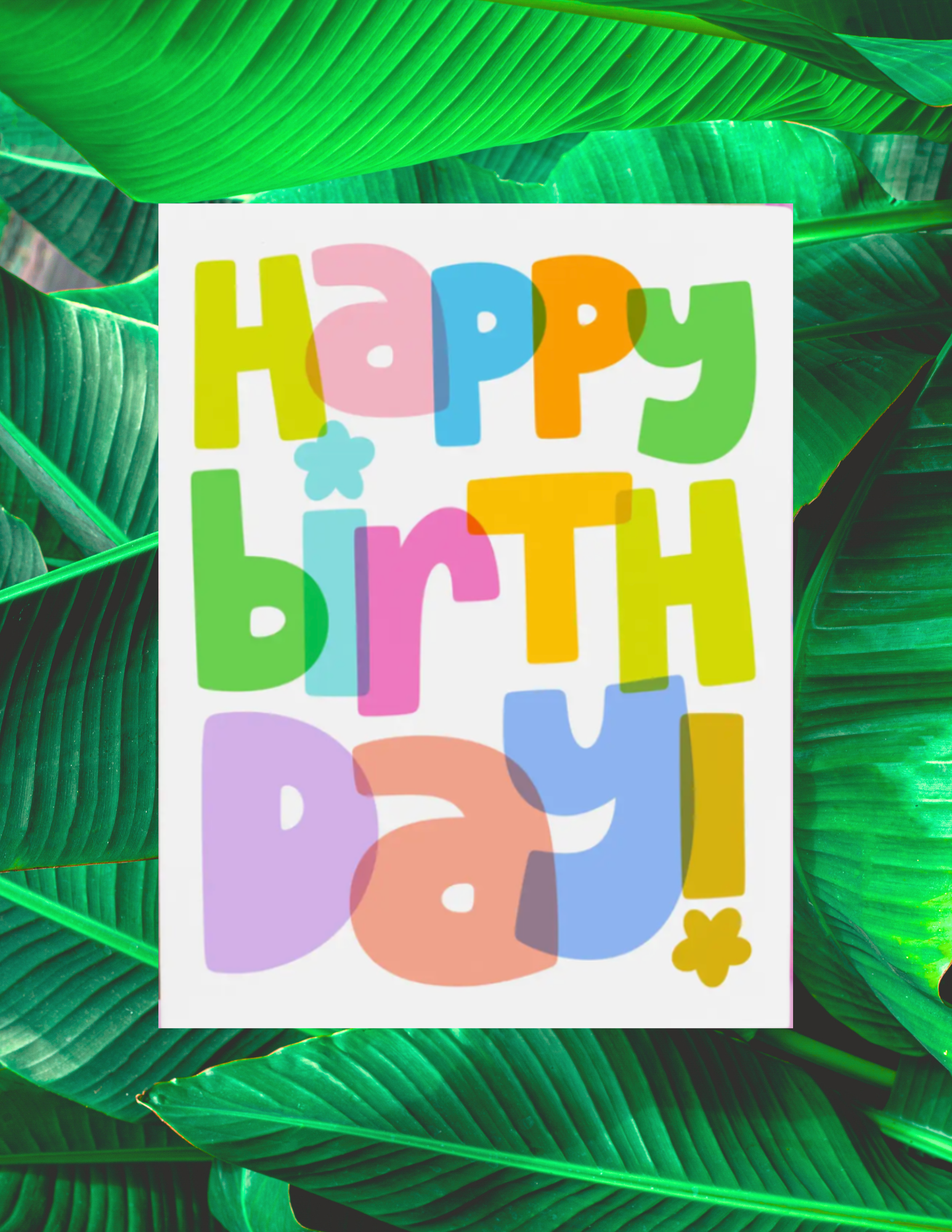 Rainbow Birthday Card