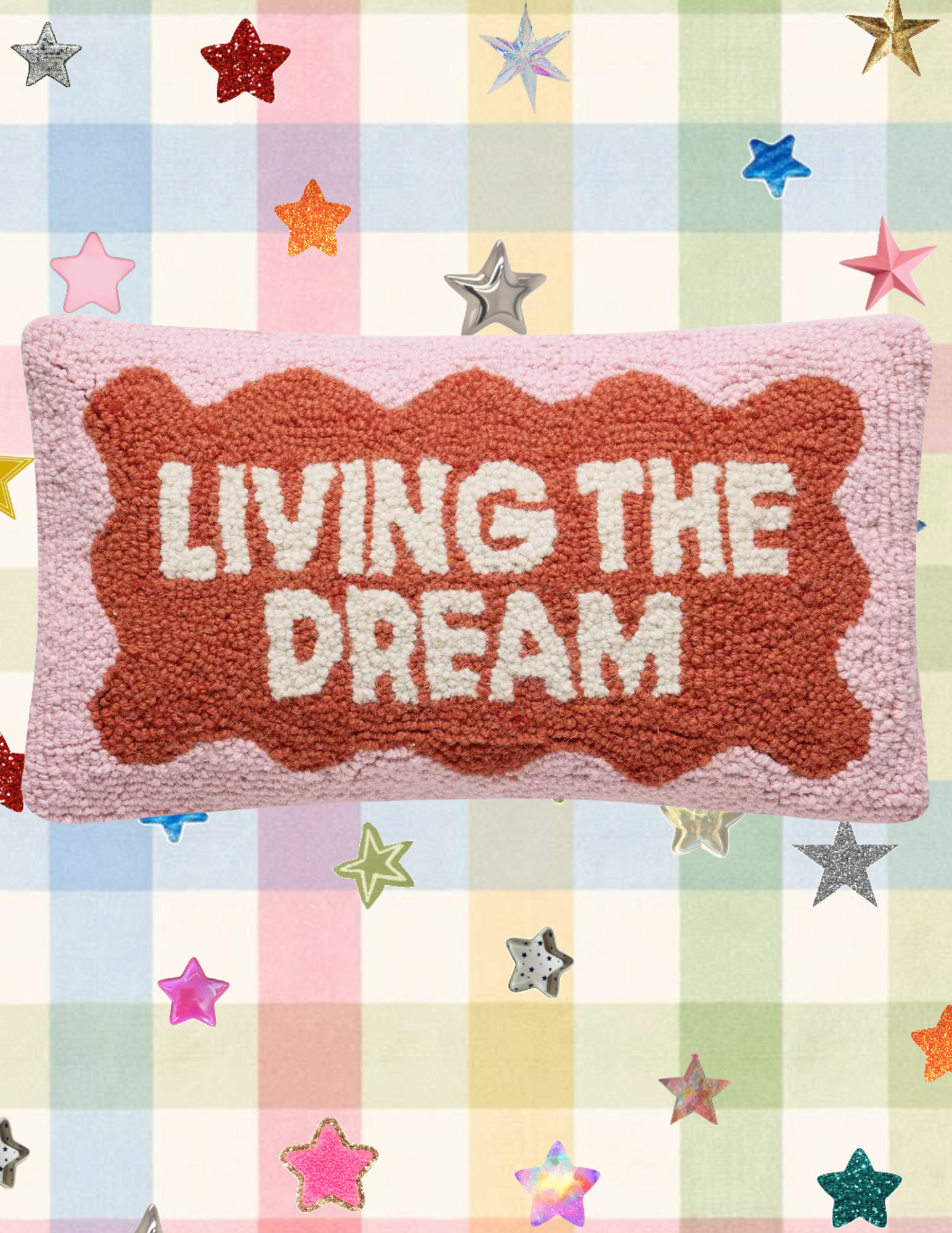Living the Dream Hook Pillow