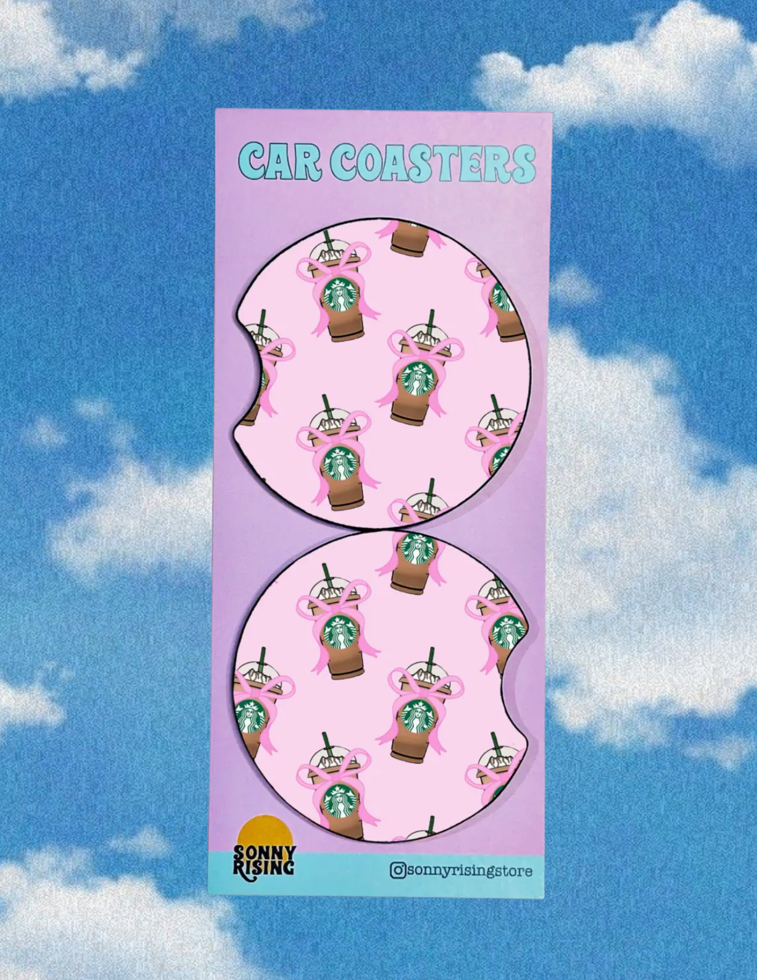 Frap Pattern Car Coaster