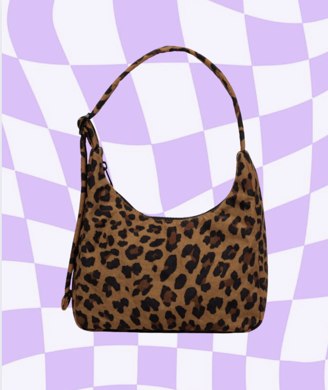 BAGGU Mini Nylon Shoulder Bag - Leopard