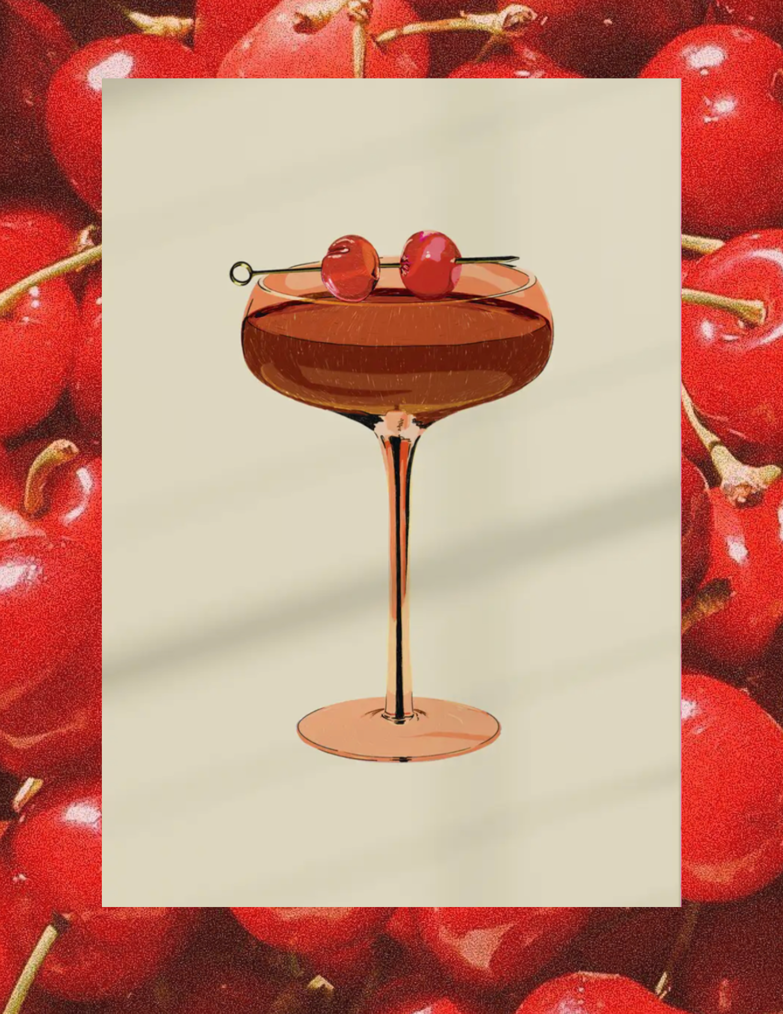 Manhattan Cocktail Art Print