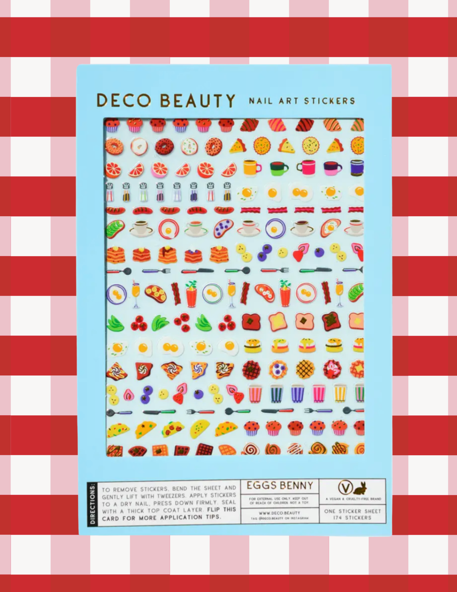 Deco Beauty Nail Art Stickers - Eggs Benny