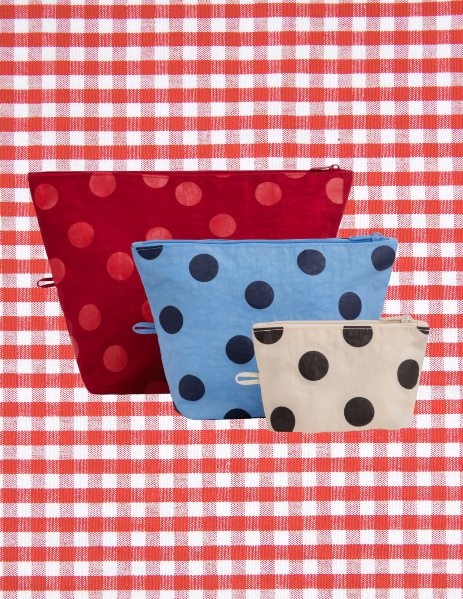 Baggu Go Pouch Set | Polka Dot Mix