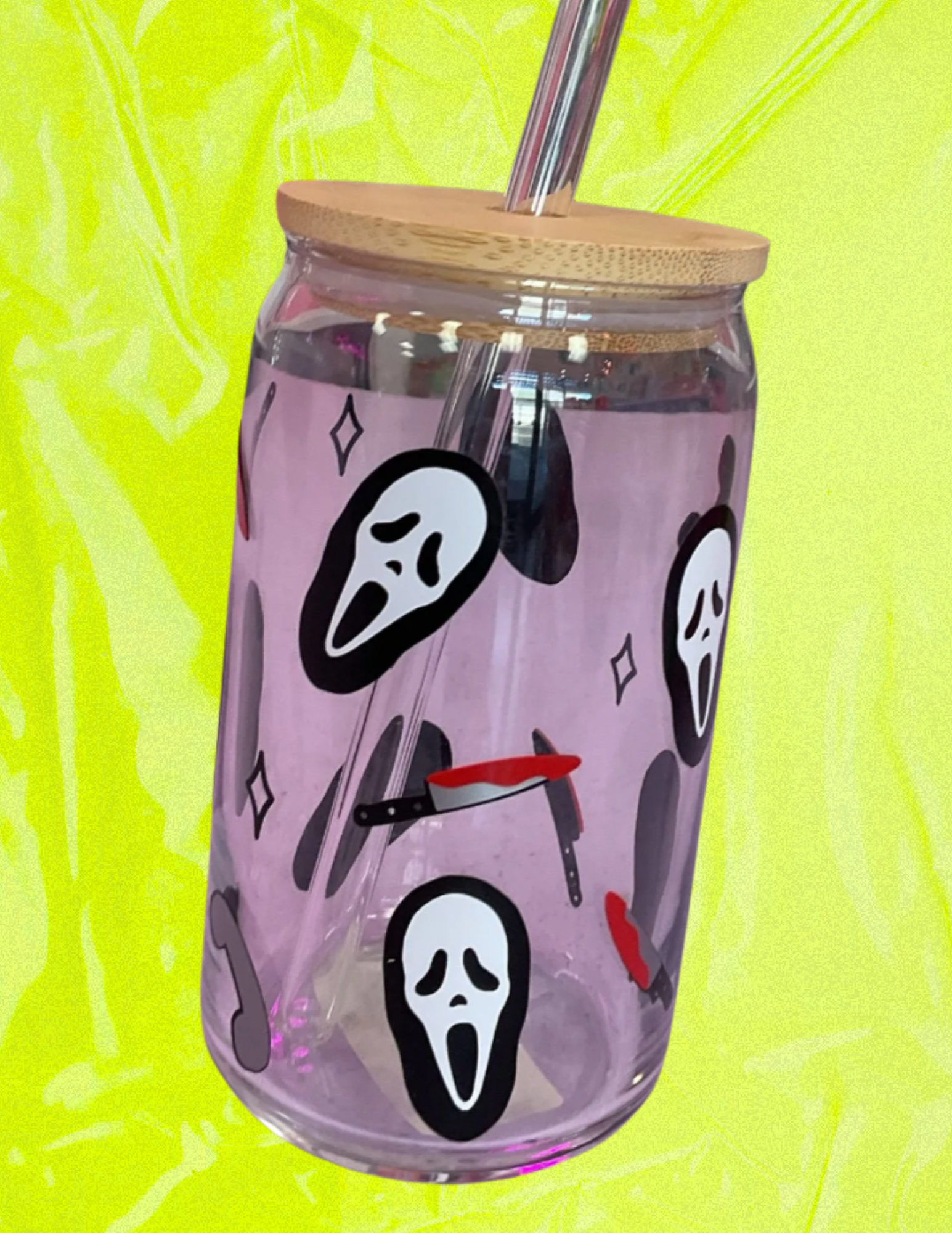 Scream Queen Iced Coffee Glass Cup