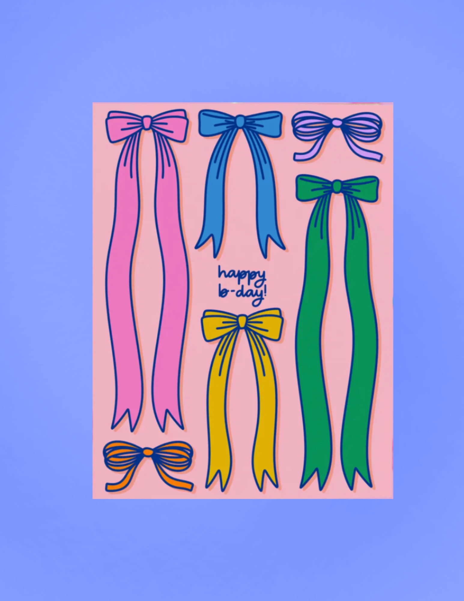 Birthday Bows Birthday Card