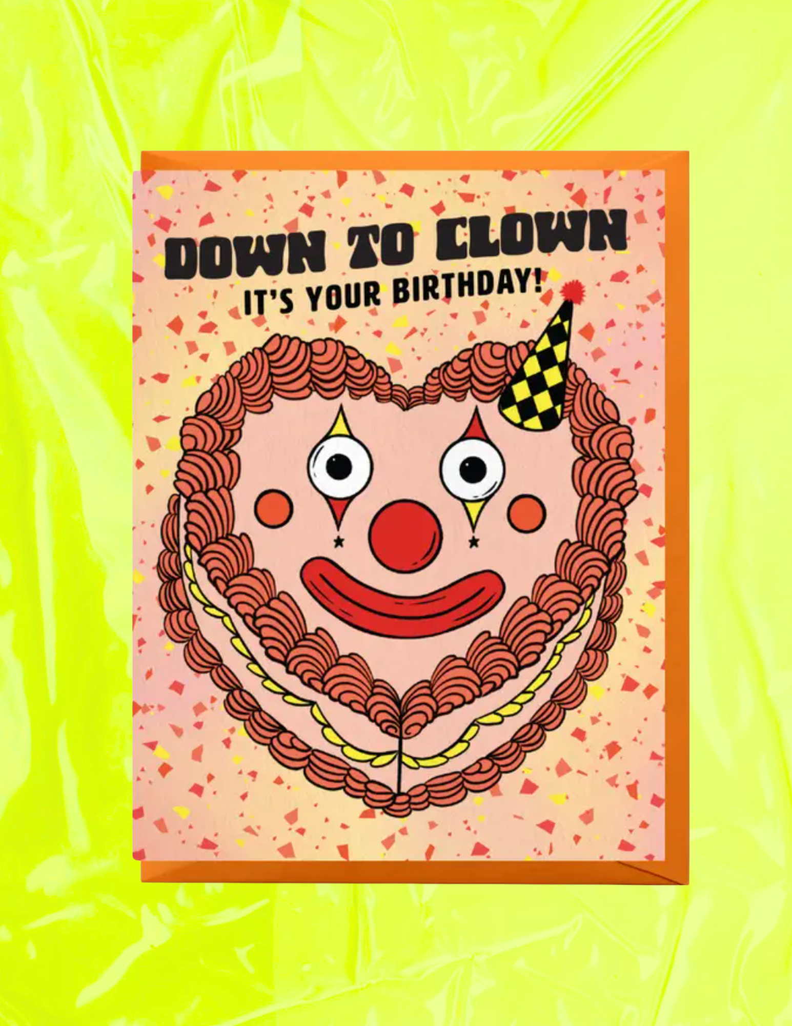 Clown Cake Birthday Card