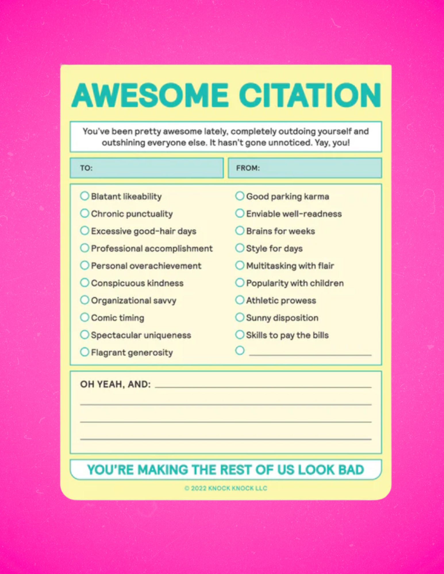 Awesome Citation Notepad