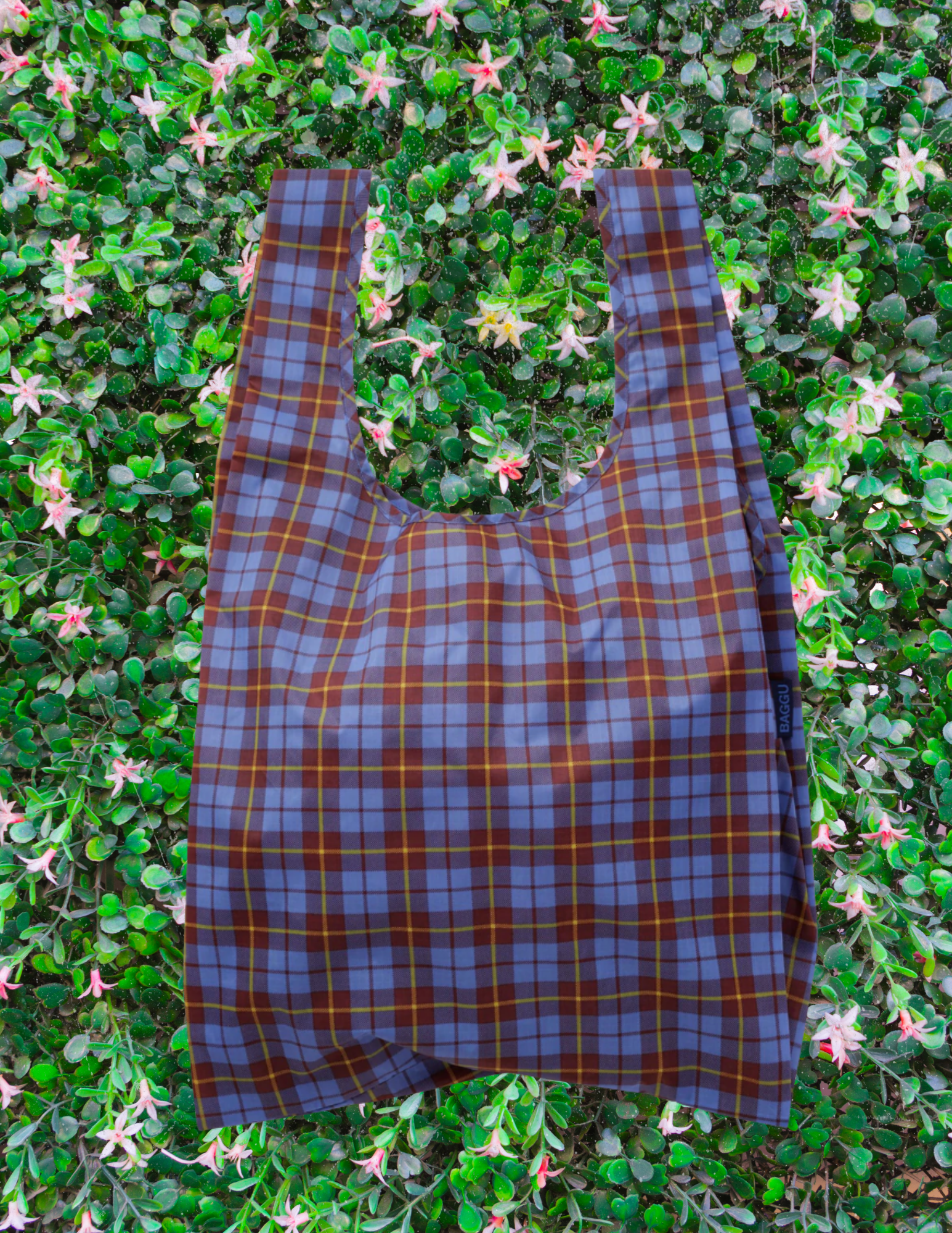BAGGU Standard Reusable Baggu - Blue Tartan