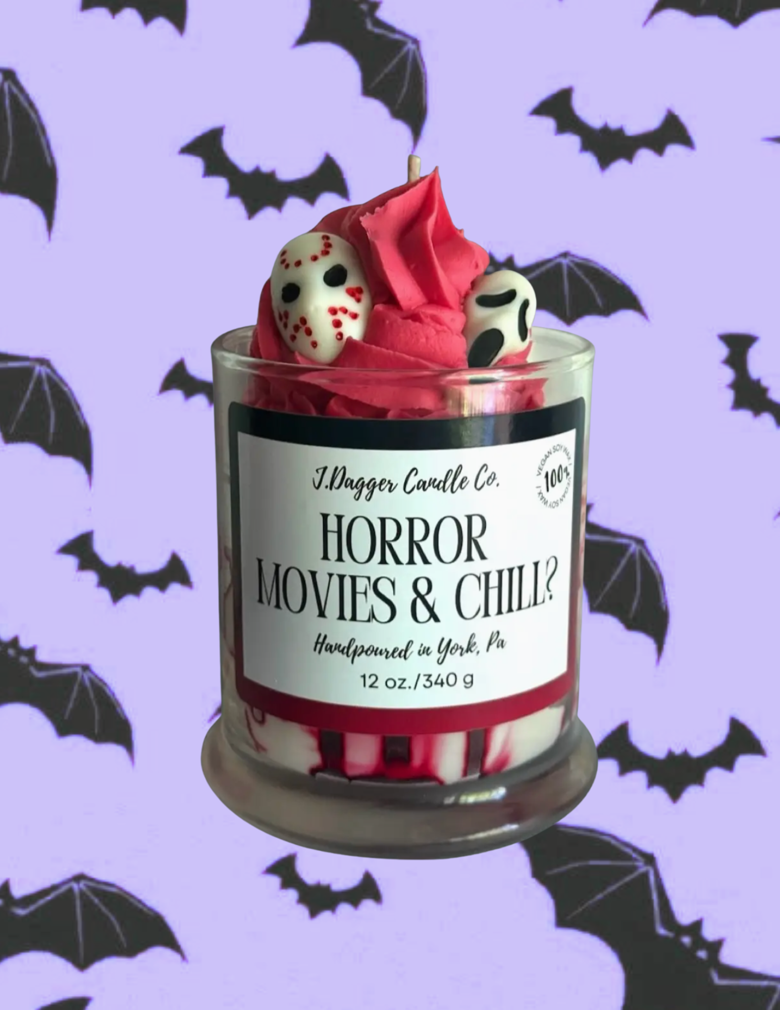 Horror Movie Themed Halloween Dessert Candle