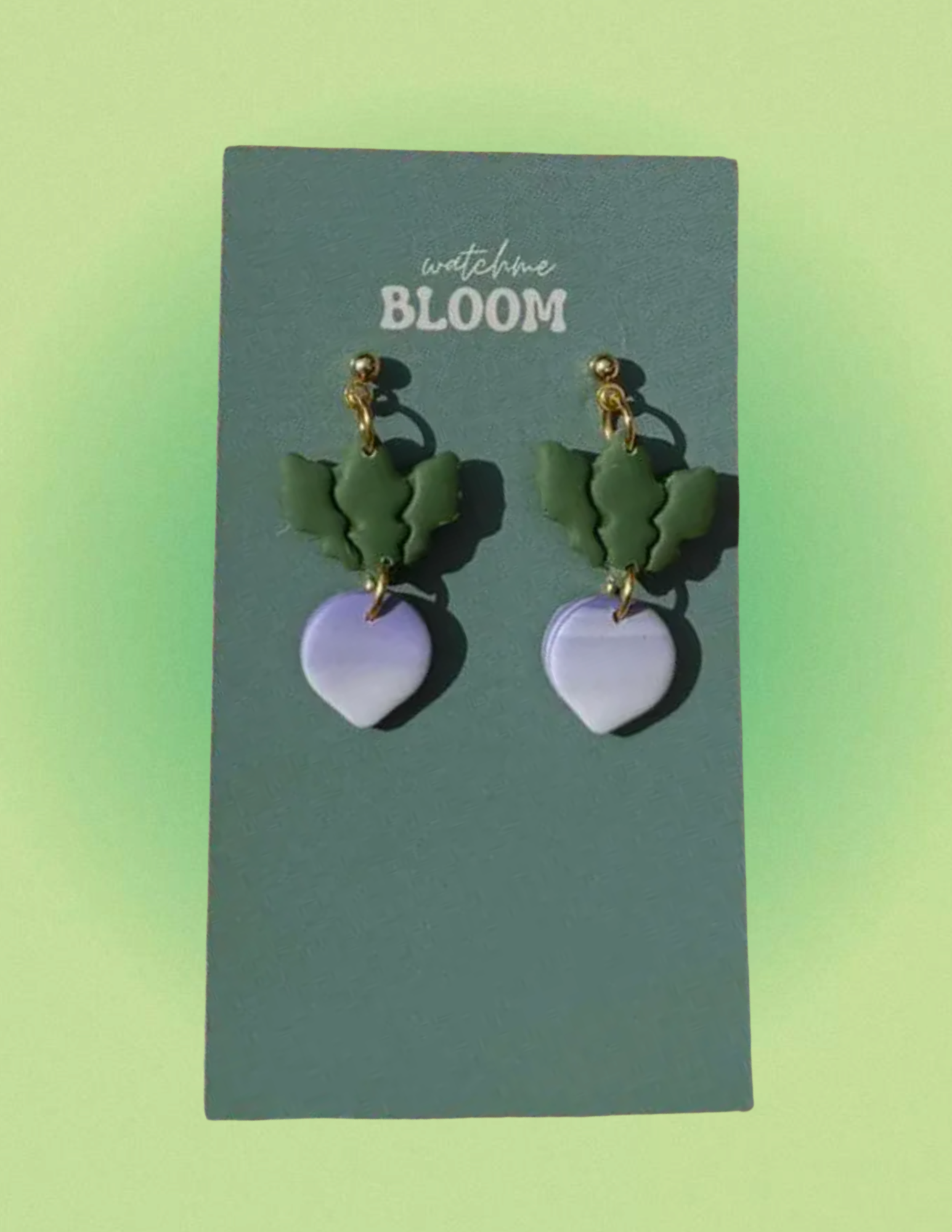 Turnip Polymer Clay Earrings