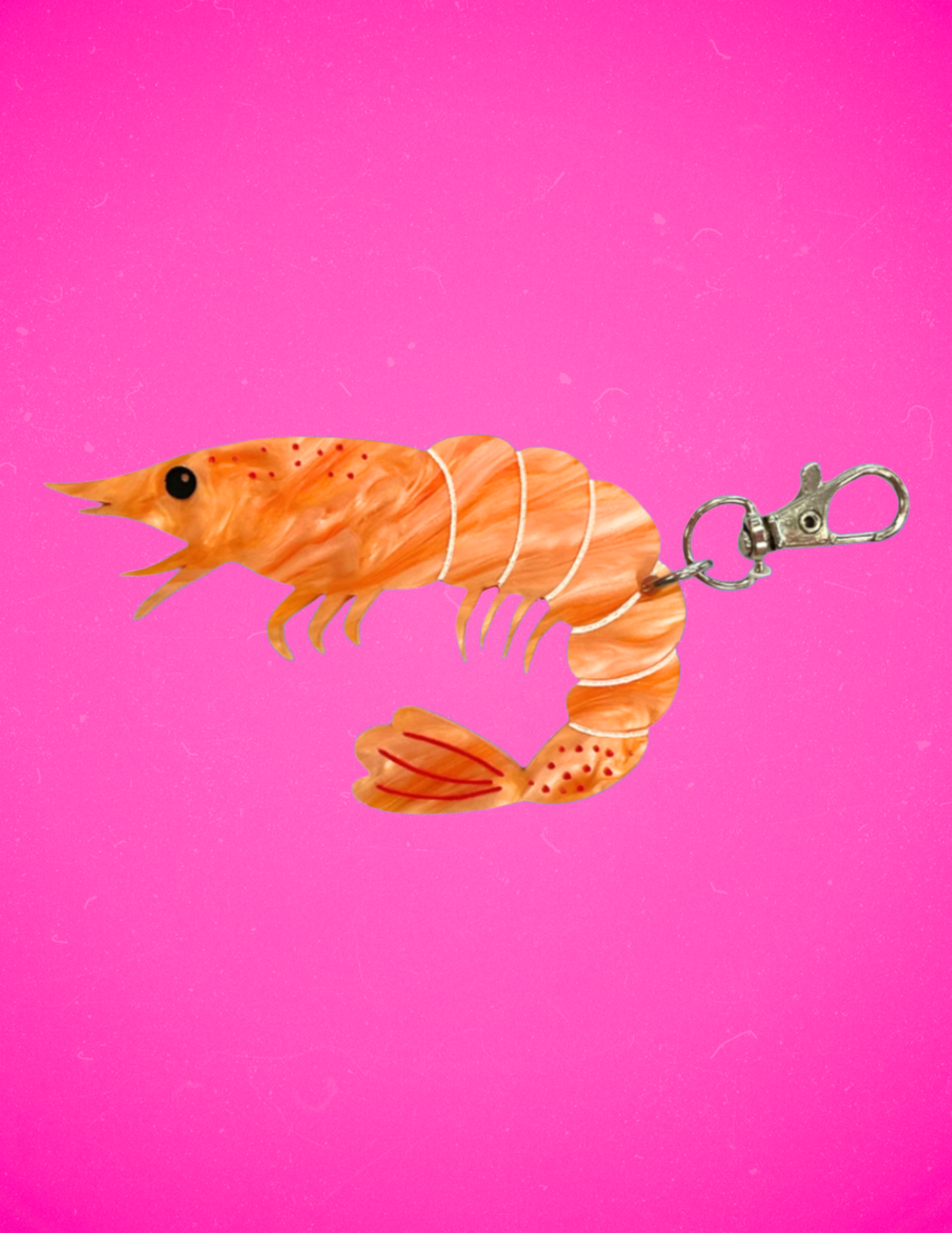 Shrimp Bag Charm