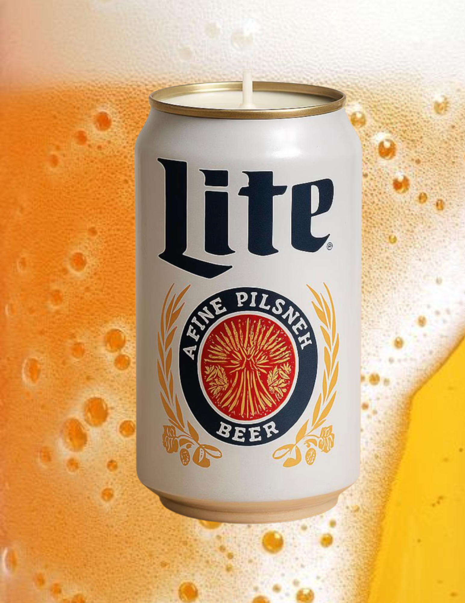 Miller Lite Upcycled Candle 🍺