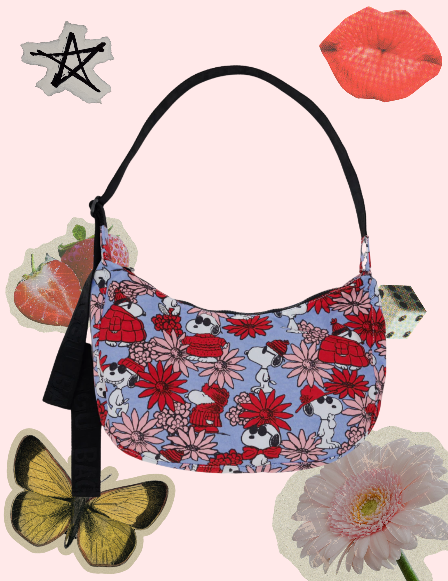 BAGGU Medium Crescent Bag - Snoopy