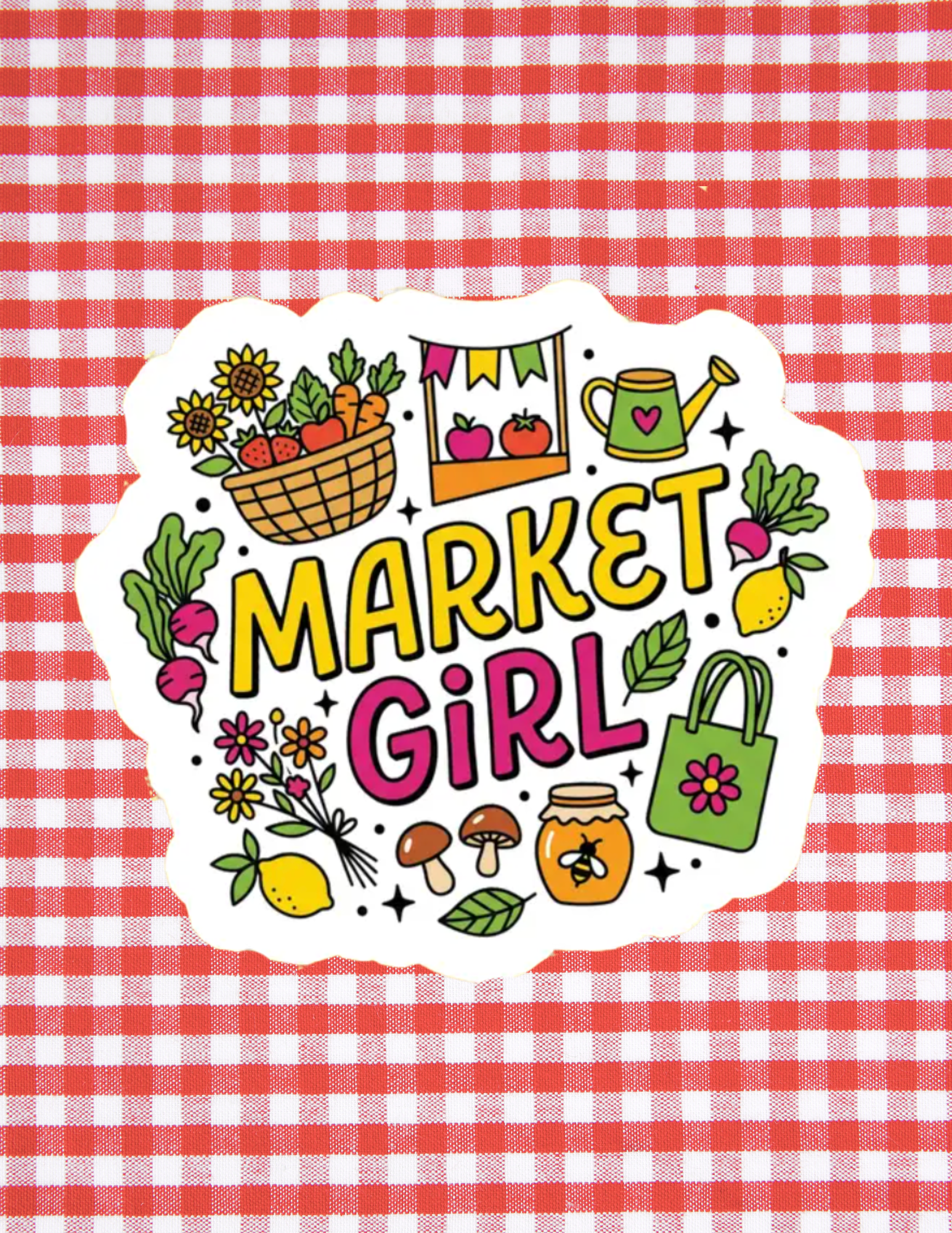 Market Girl Farmers Market Sticker