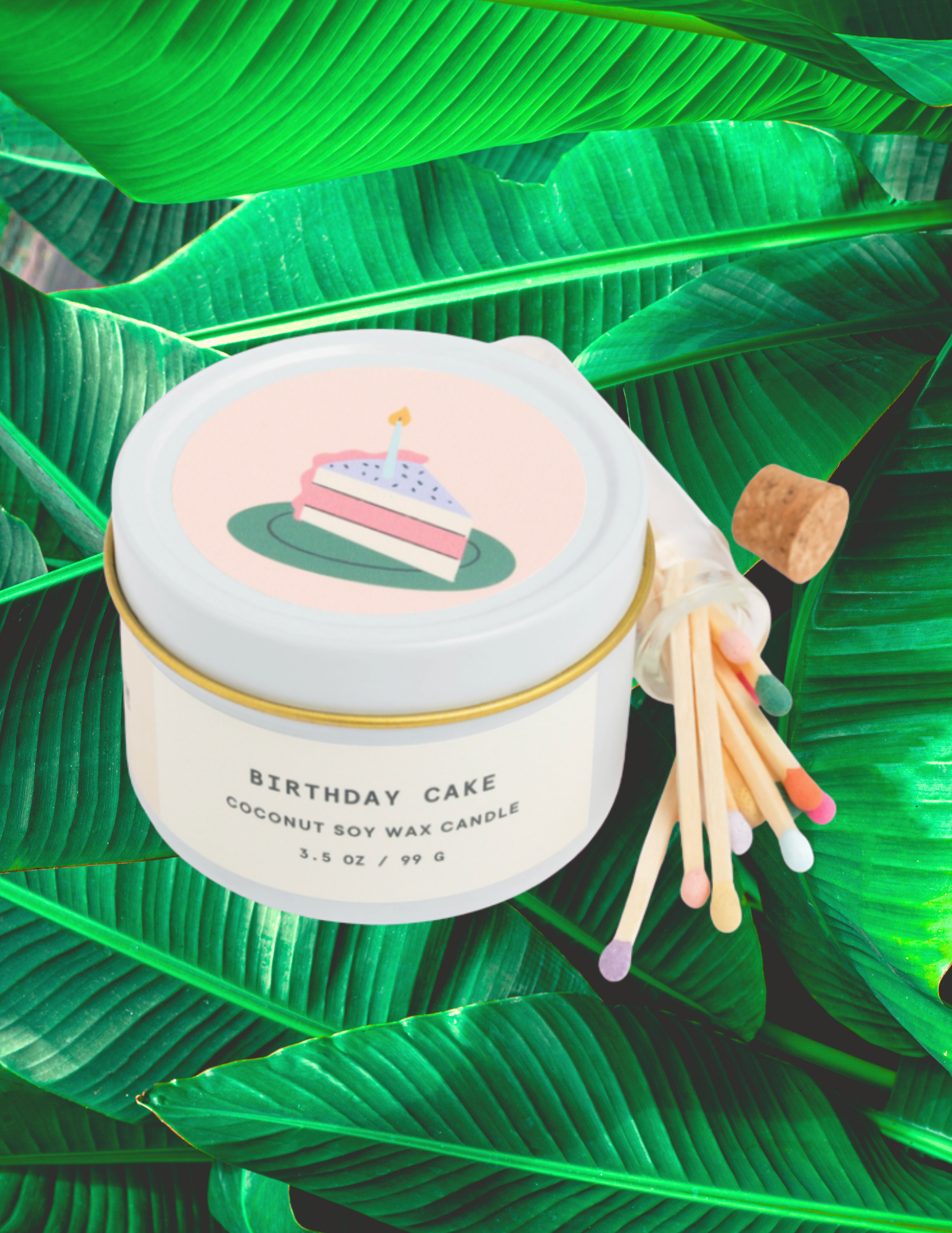 Birthday Cake Candle & Matches