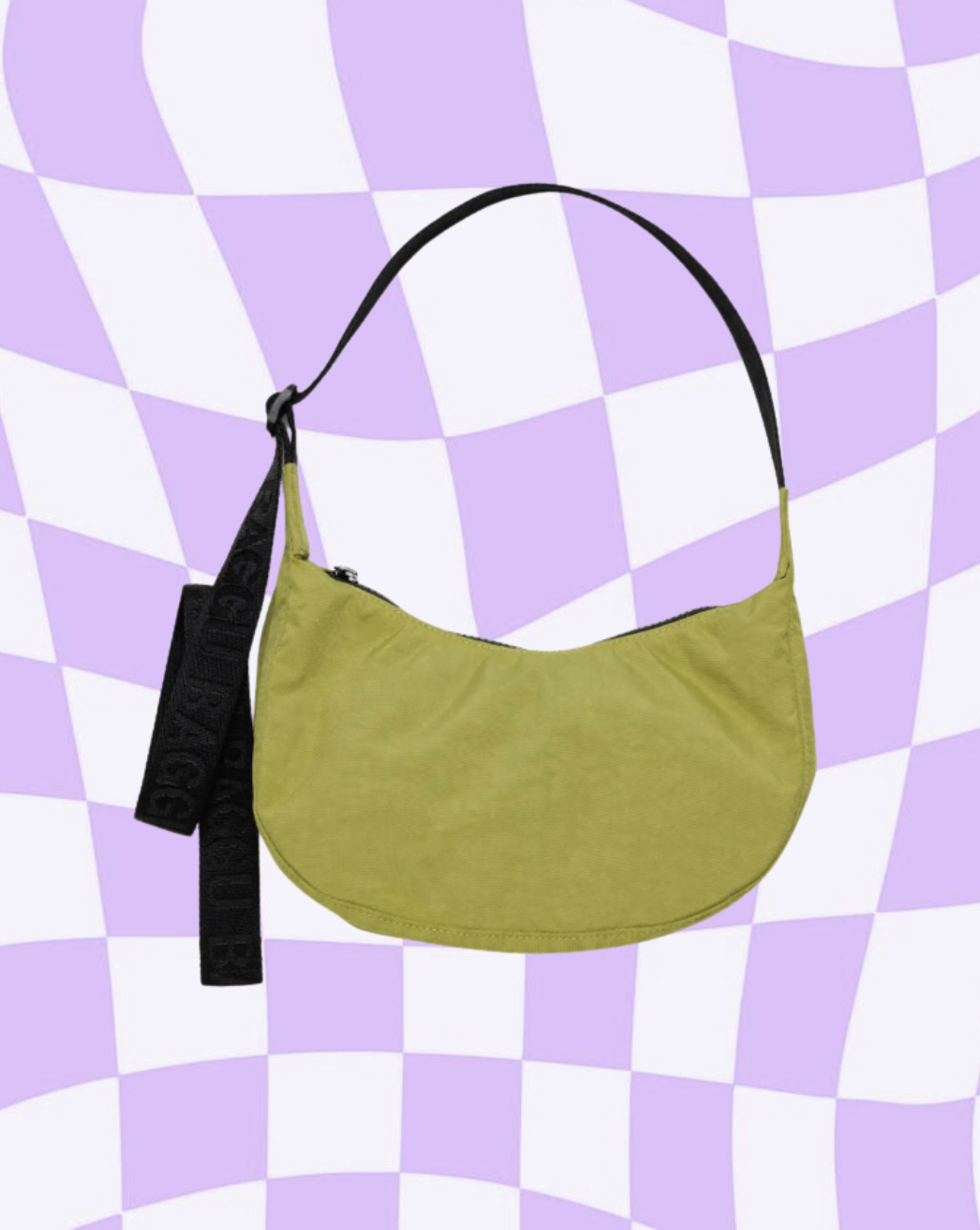 BAGGU Small Crescent Bag - Lemongrass