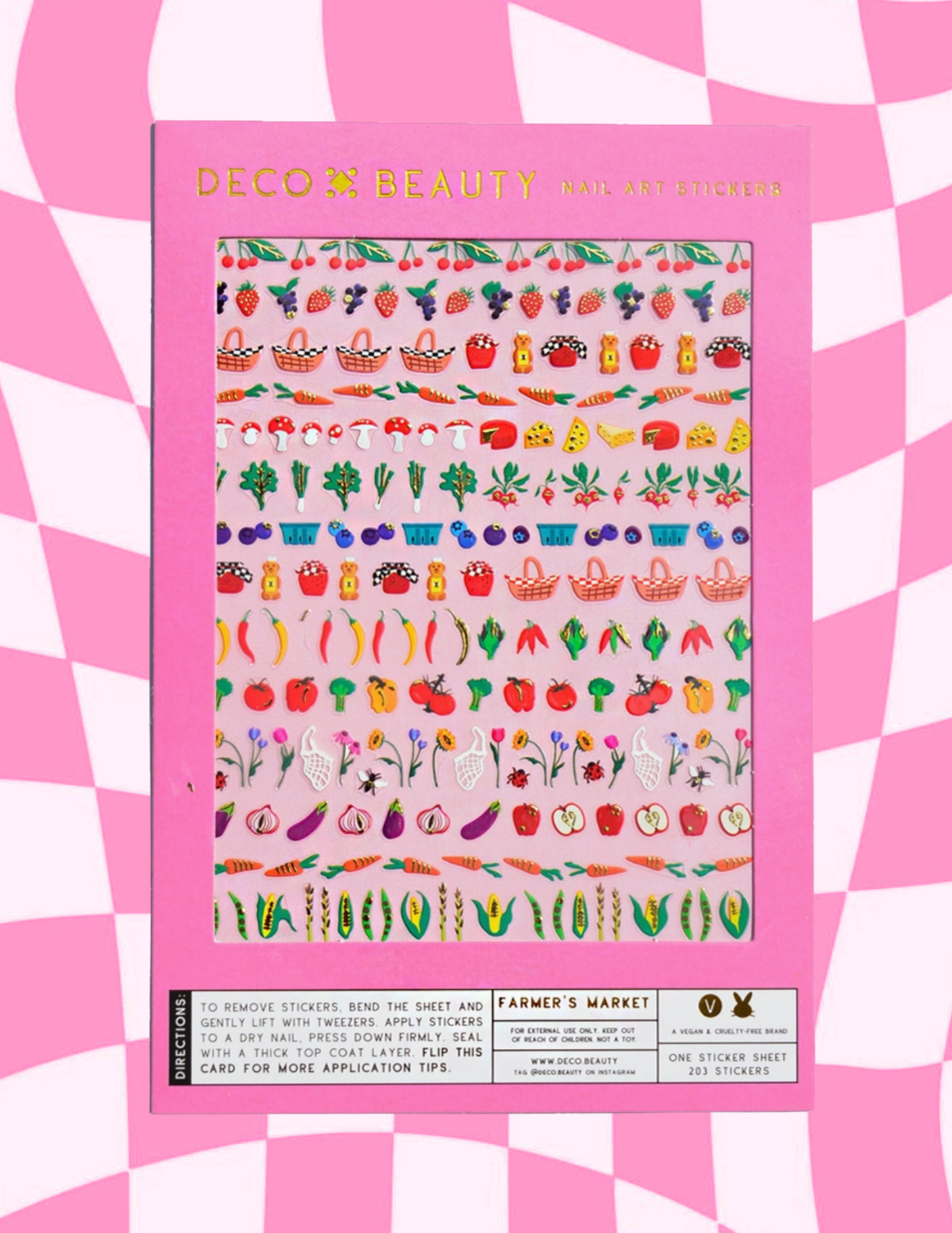 Deco Beauty Nail Art Stickers - Farmer's Market