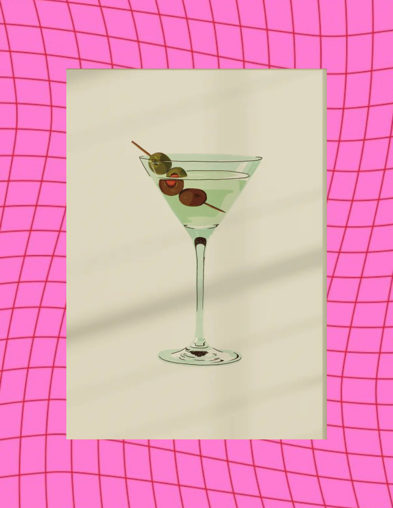 Dirty Martini Art Print