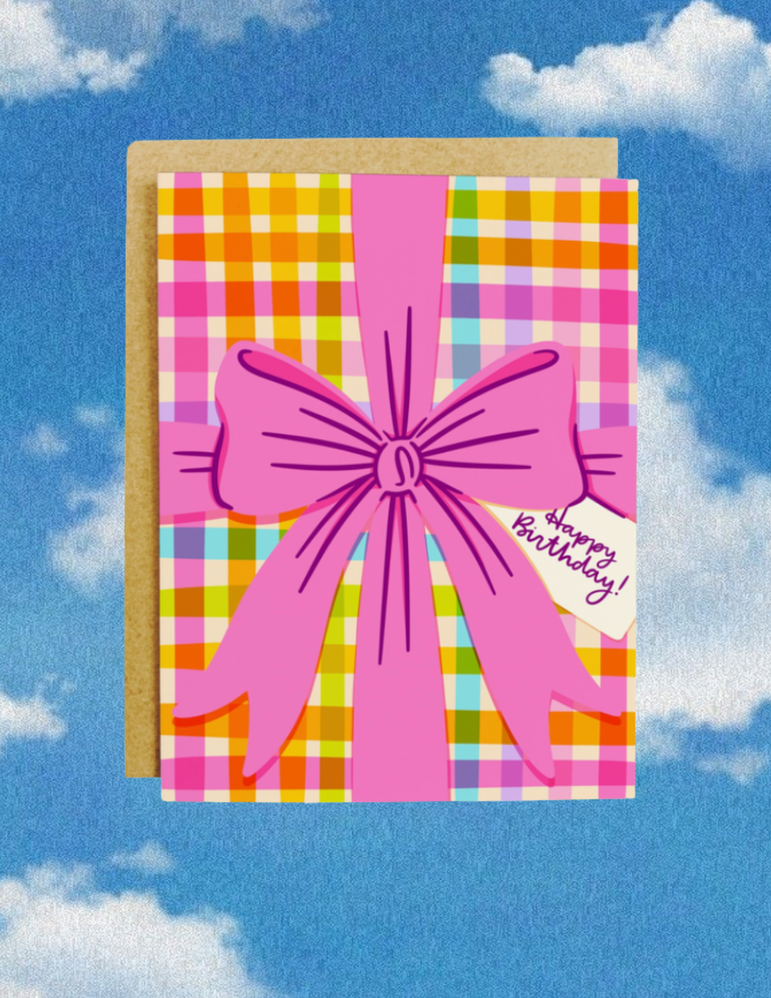 Happy Birthday Gift Bow Card