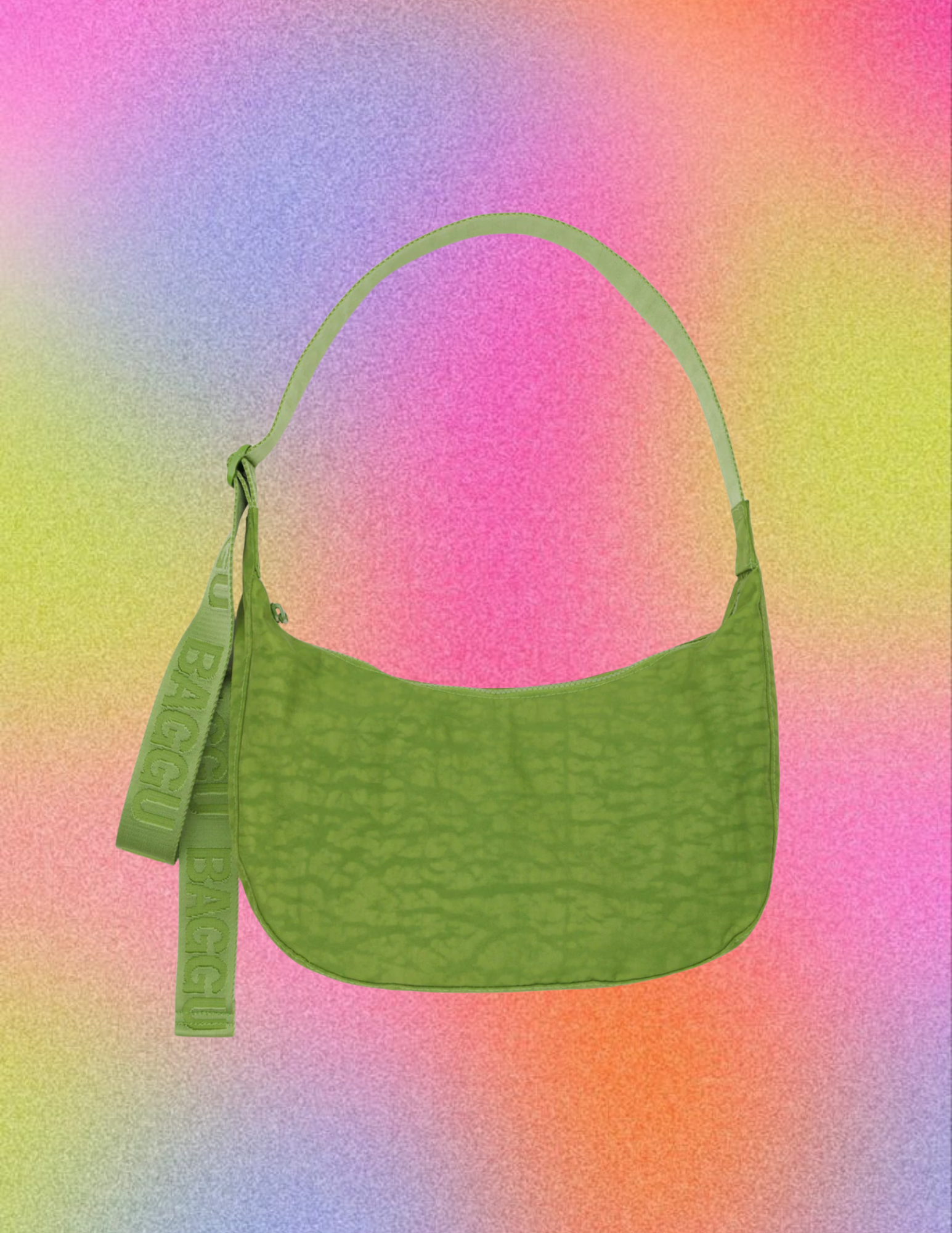 BAGGU Medium Crescent Bag - Green Juice