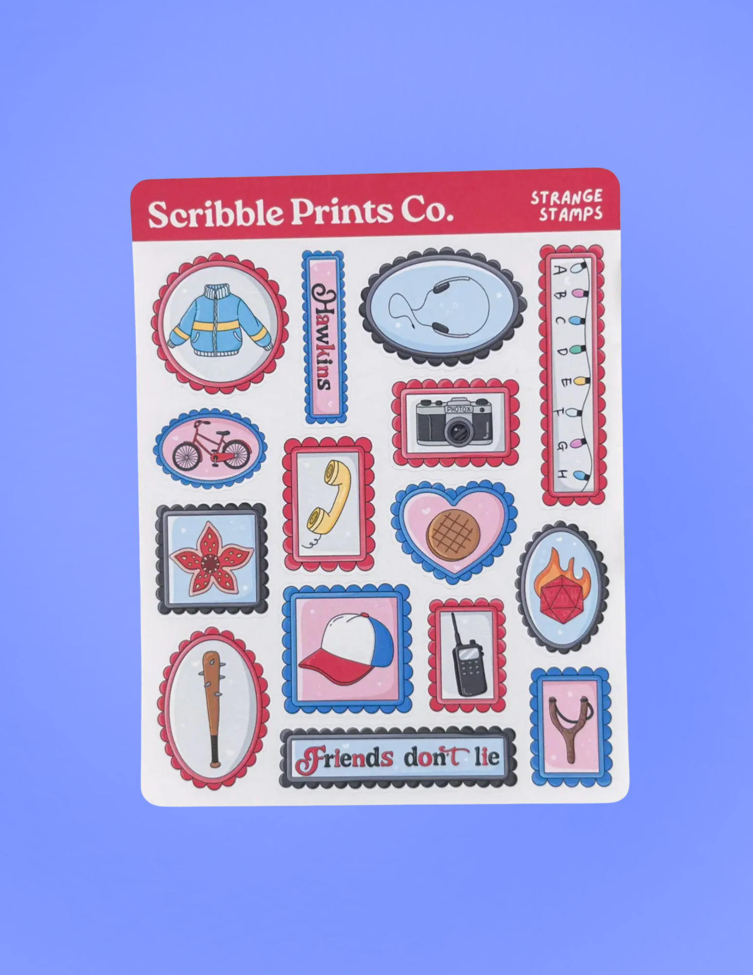 Strange Stamps Matte Journal Stickers