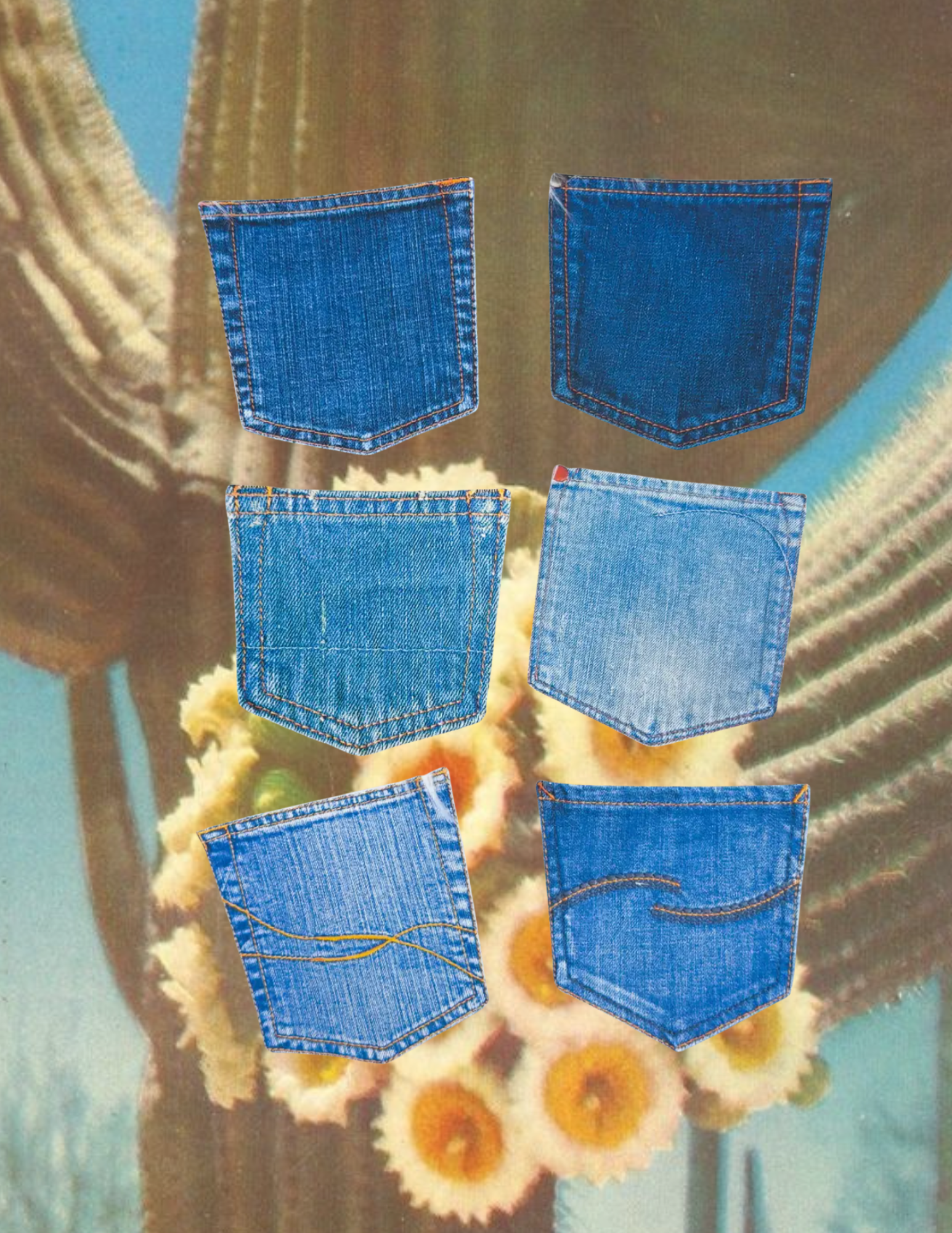 Denim Pocket Bundle Matte Journal Stickers