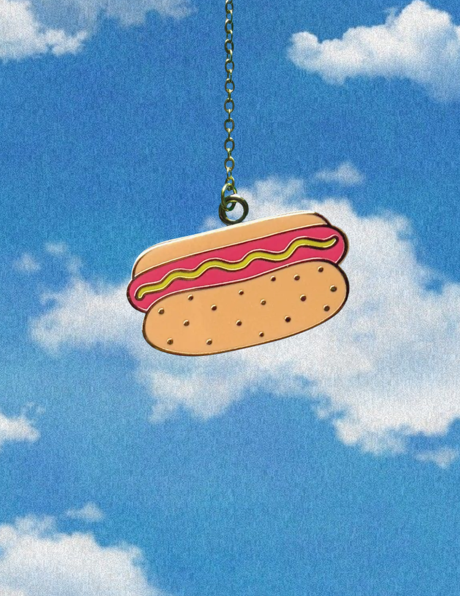 Hot Dog Book Mark Charm