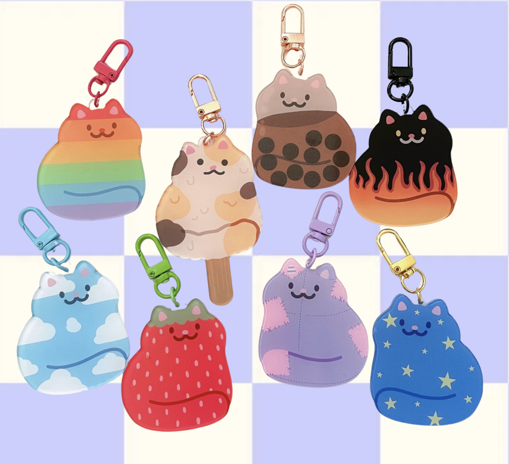 Mystery Cat Keychain