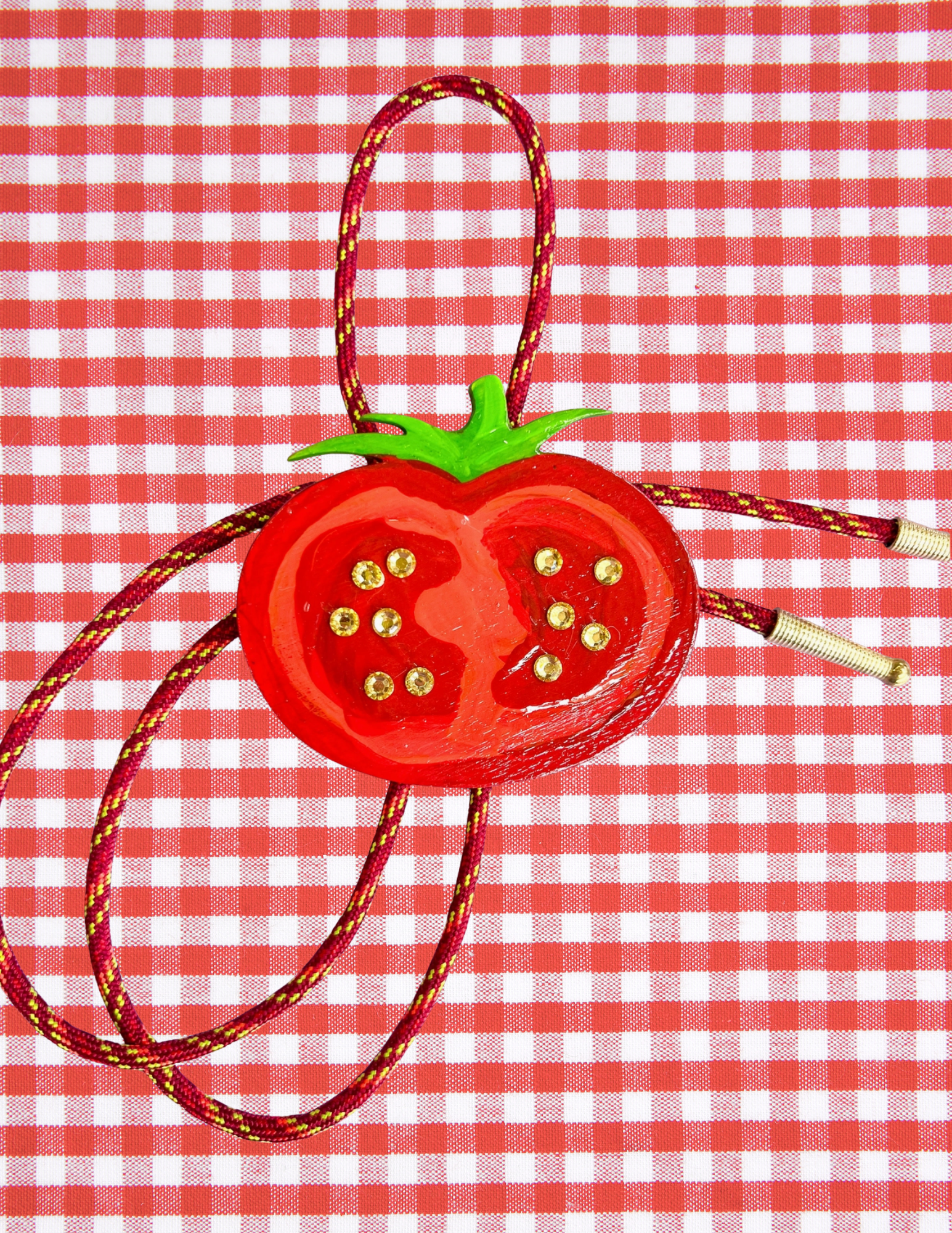 Summer Tomato Bolo Tie