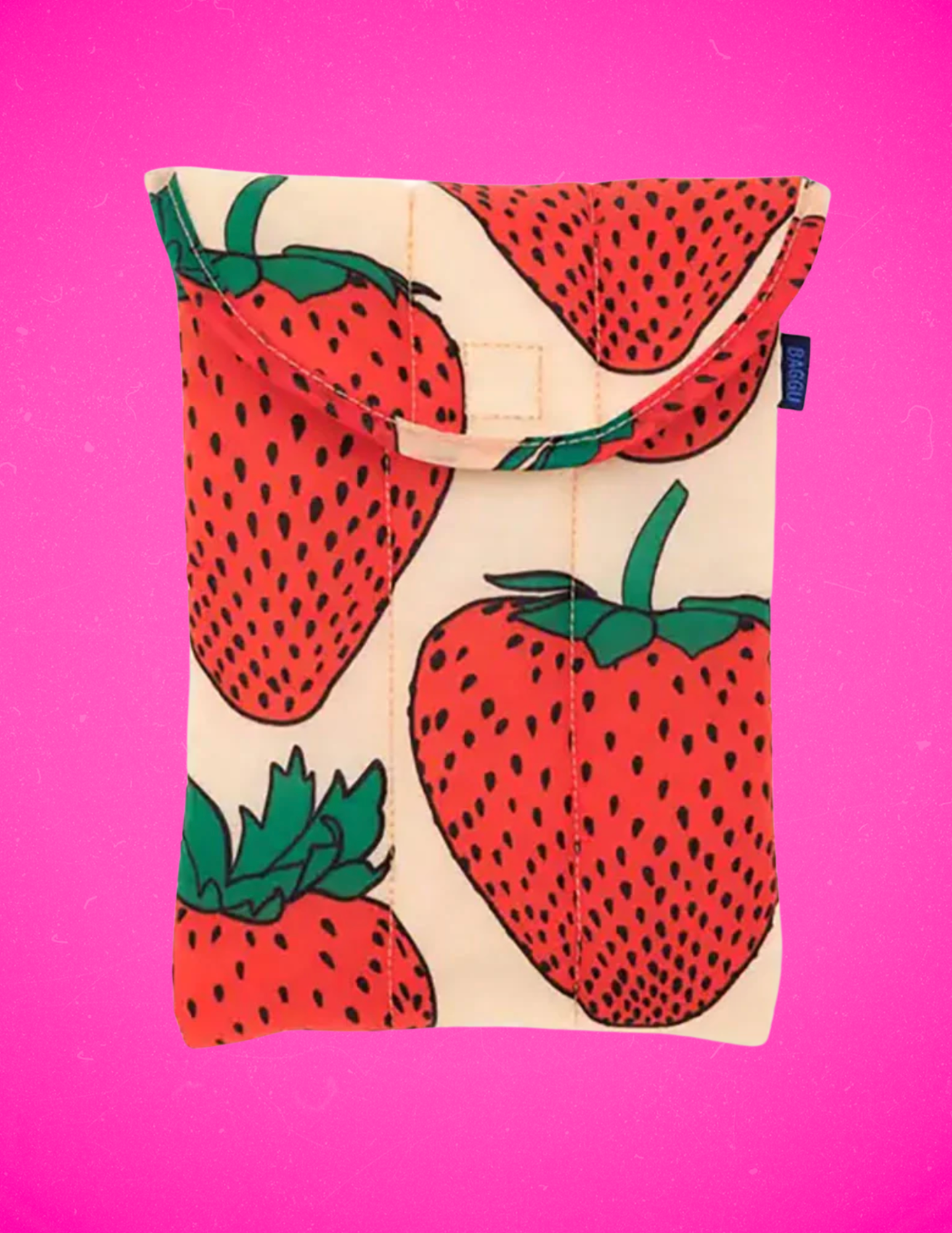 BAGGU Strawberry Puffy Tablet Sleeve