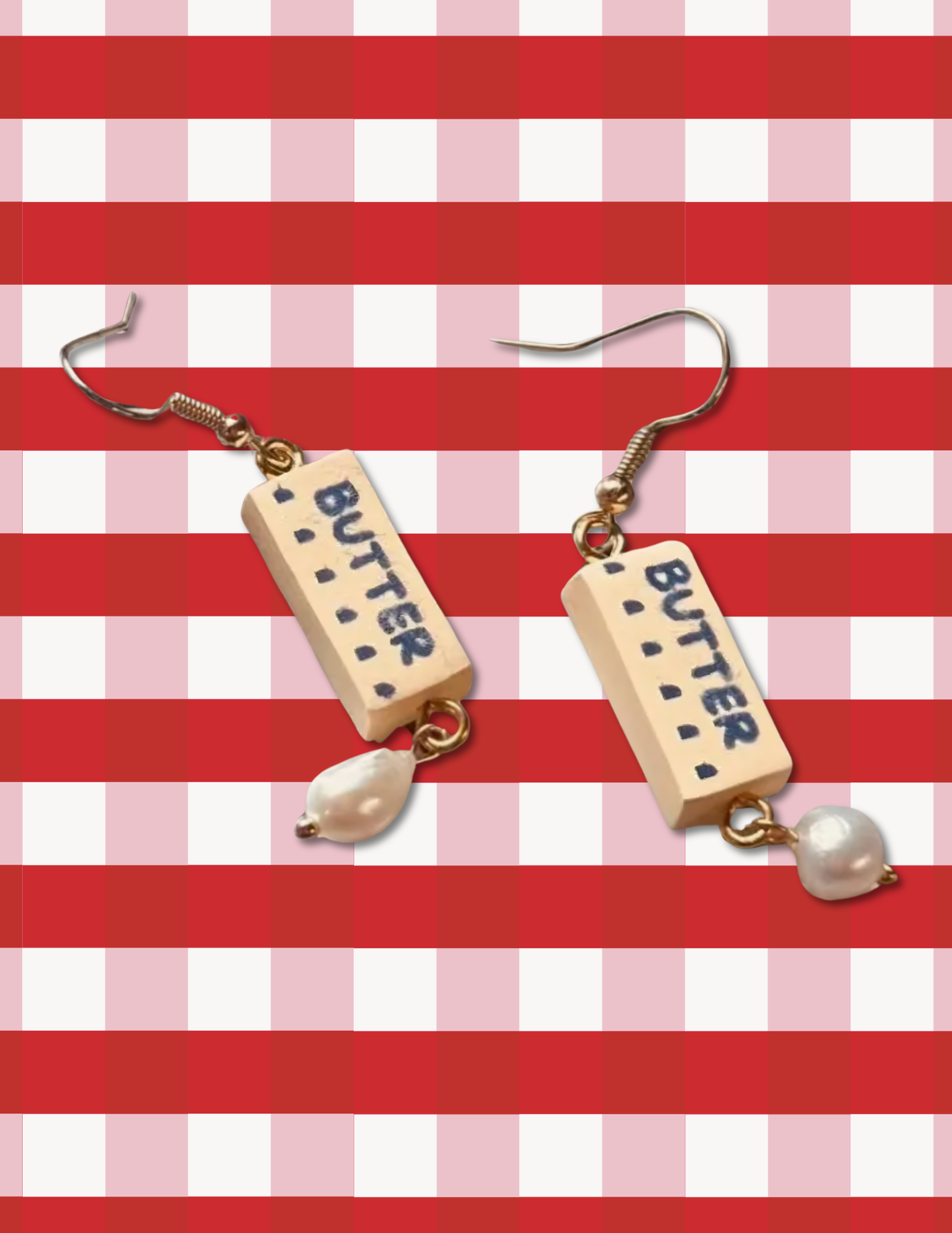 Butter Stick Polymer Clay Earrings