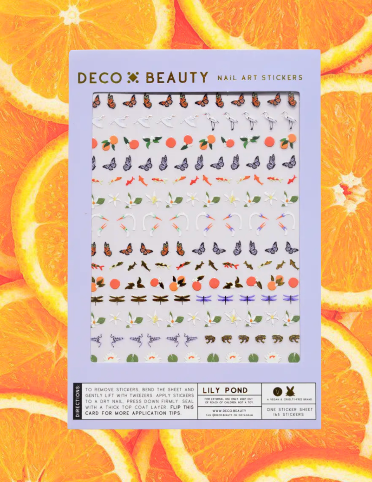 Deco Beauty Nail Art Stickers - Lily Pond