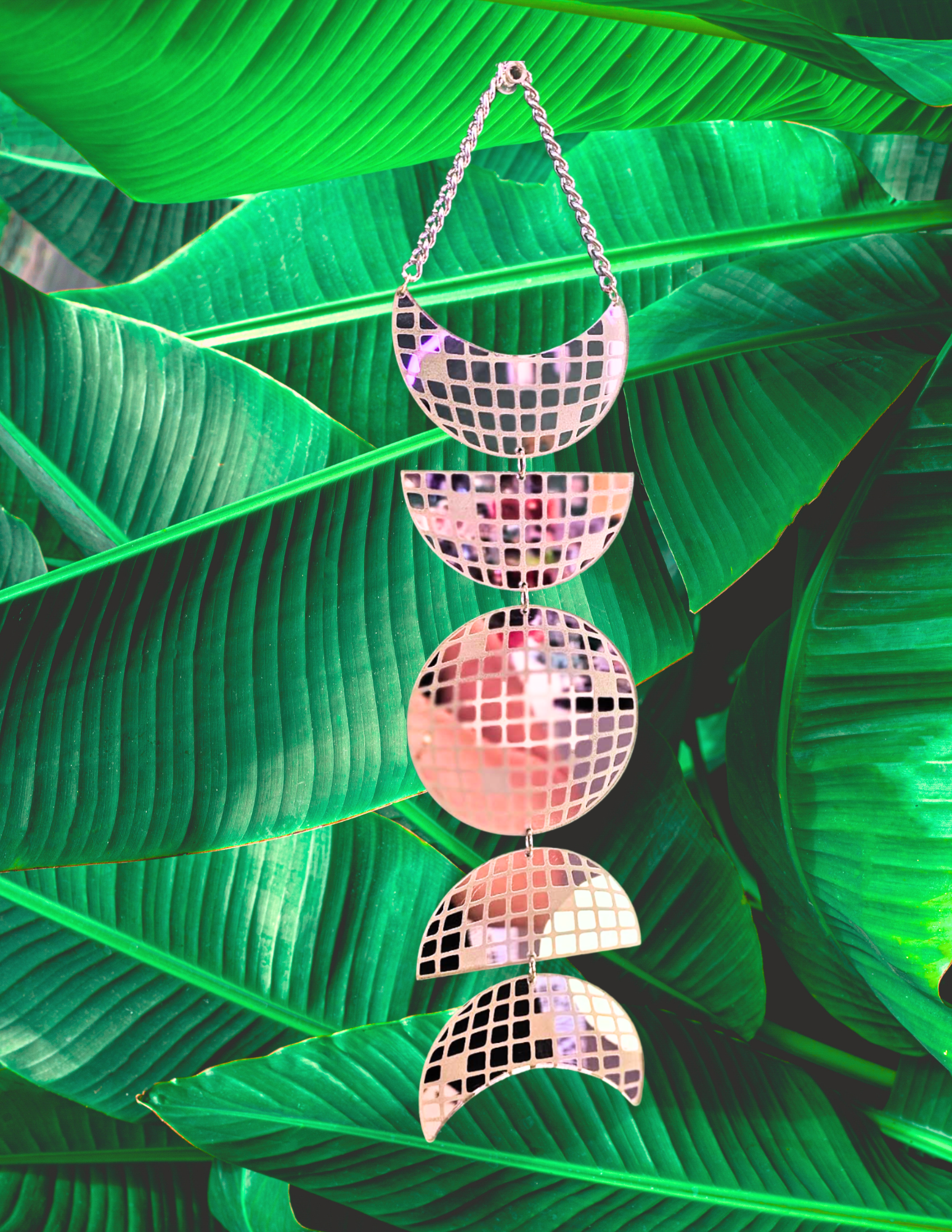 Disco Moon Phase Wall Hanging