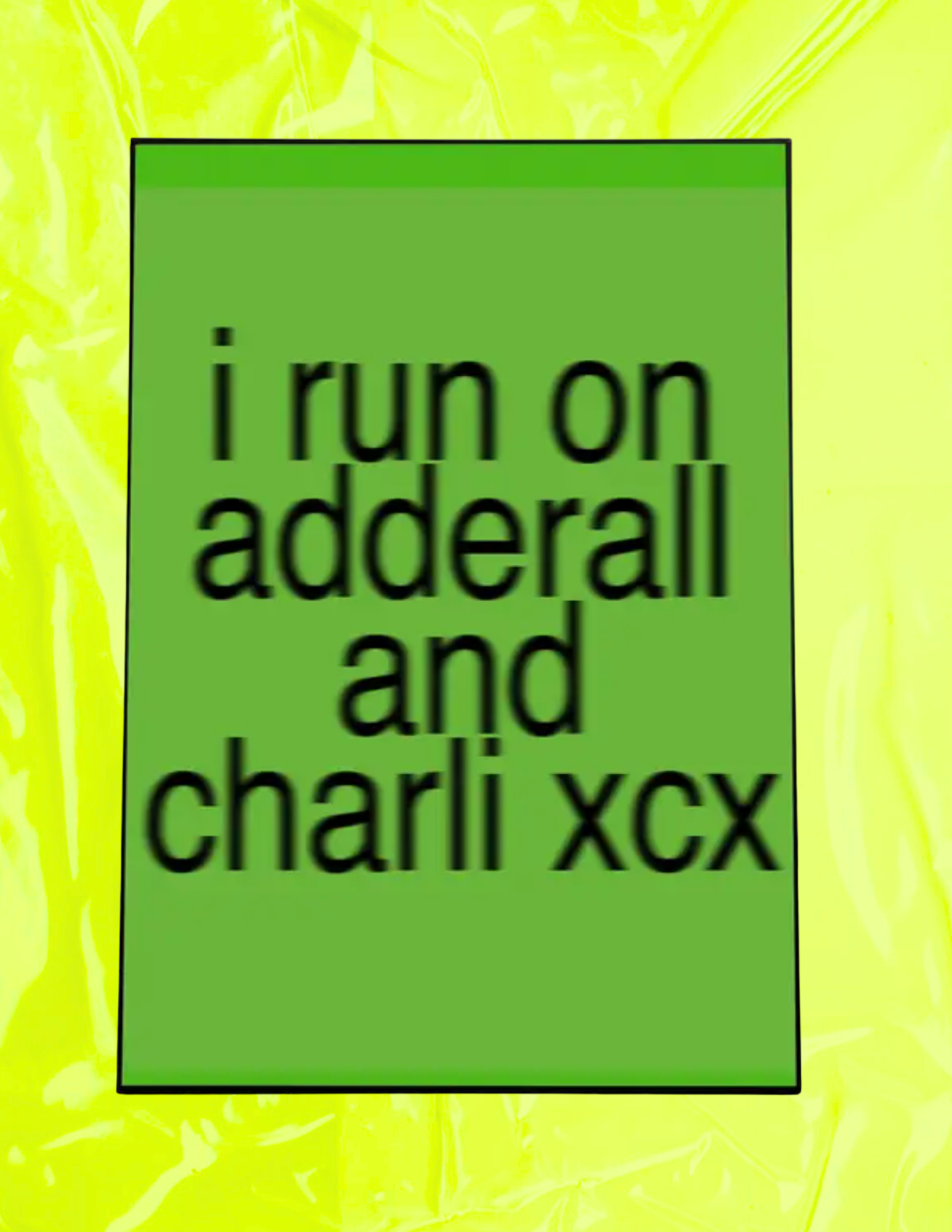 I Run On Adderall and Charli XCX Art Print