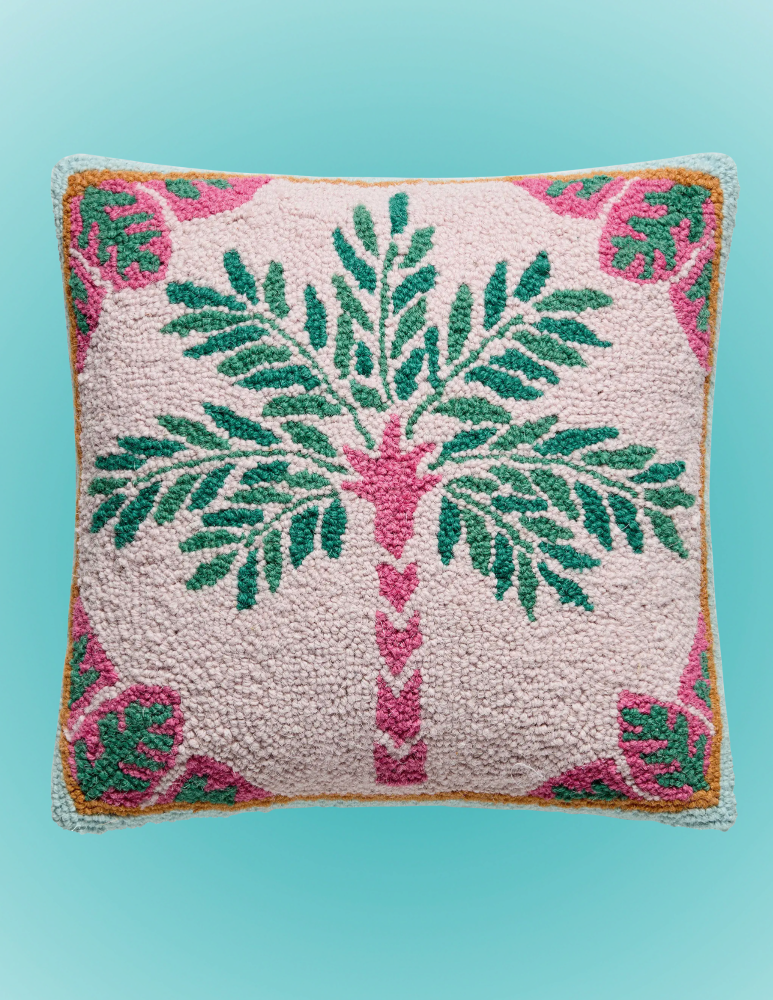 Preppy Palm Tree Hook Pillow