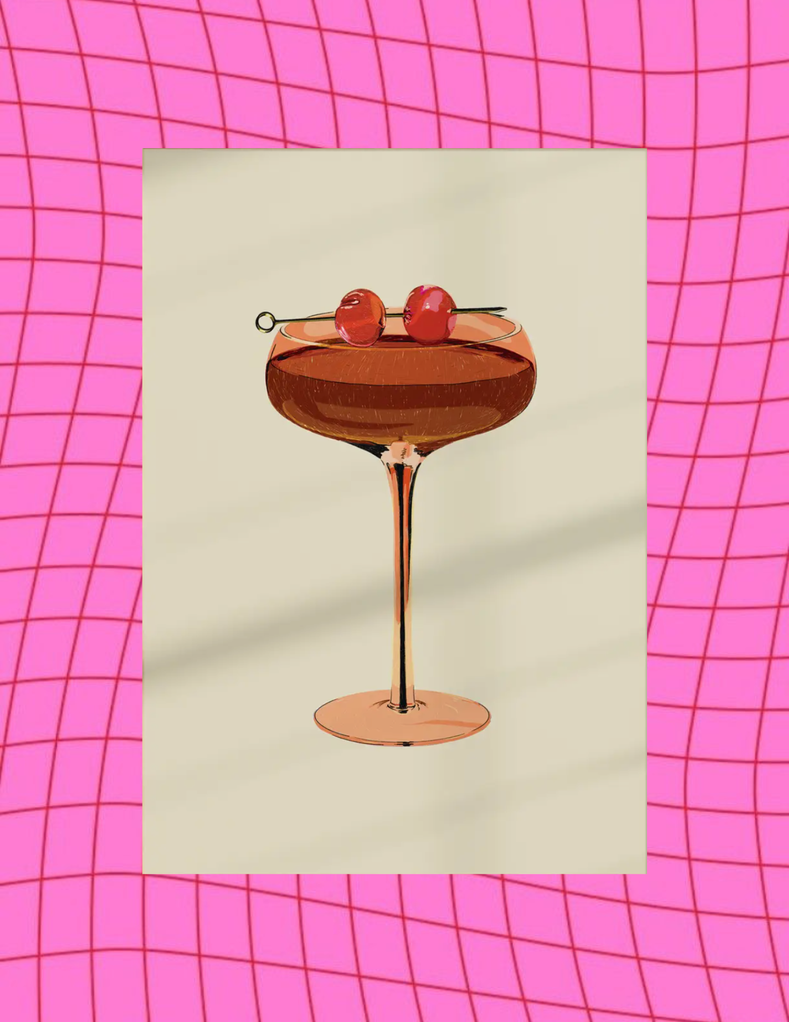 Manhattan Cocktail Art Print