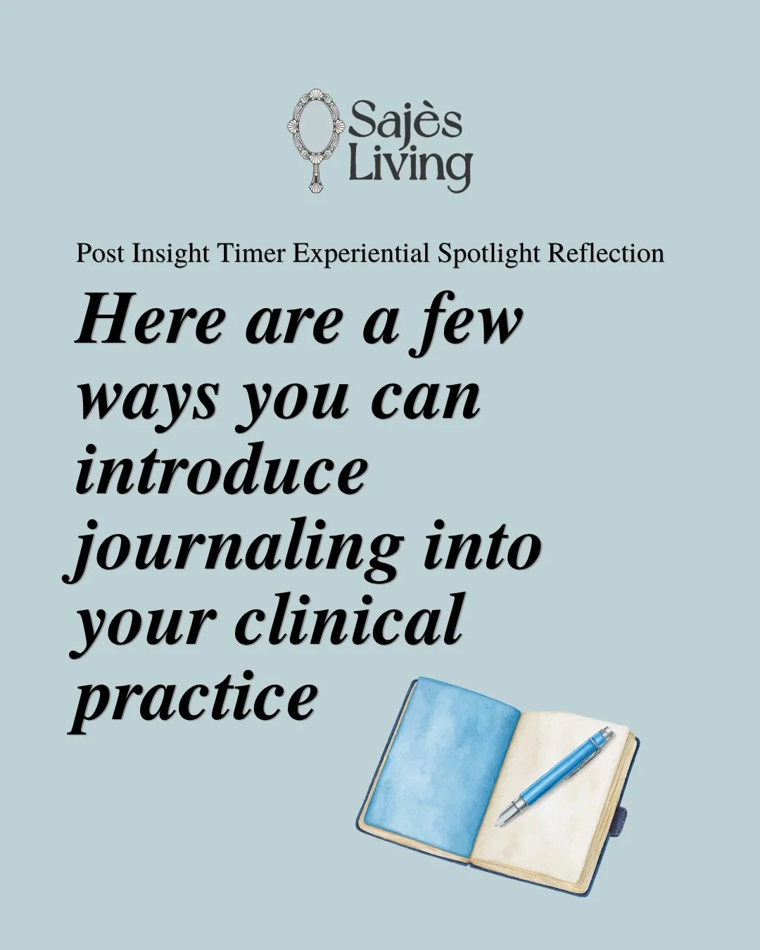 ✍🏽 Post Insight Timer Experiential Spotlight Reflection

🫂I am very grateful as a therapist-in-training to have held space for therapists from across the world to show up for themselves and their clients through journaling. I followed my intuition 